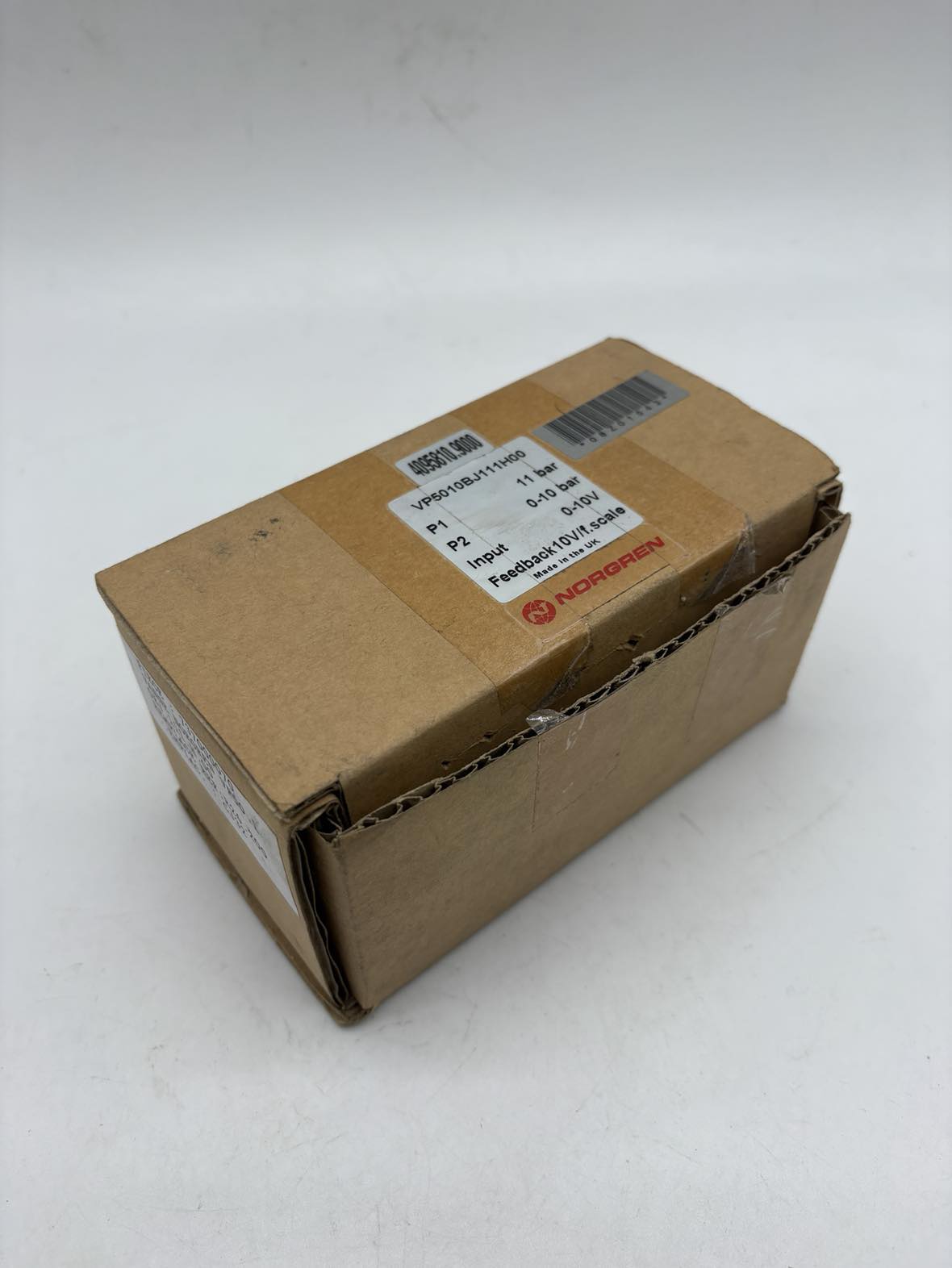 NORGREN VP5010BJ111H00 VP50 Series proportional pressure control valve, 1/4" ISO G ports, 0-10V, 0-10 bar, VP5010BJ111H00 — Magnet- & Servoventile