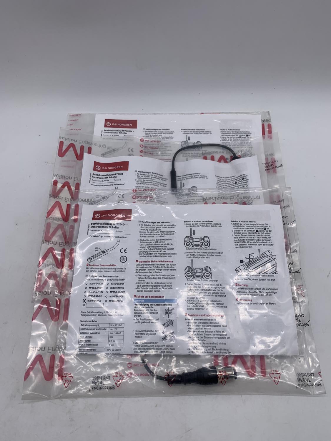 NORGREN M/50/EAP/CC M/50 magnetically operated solid state switch, 0.3 m cable, M/50/EAP/CC — Allgemeines Zubehör