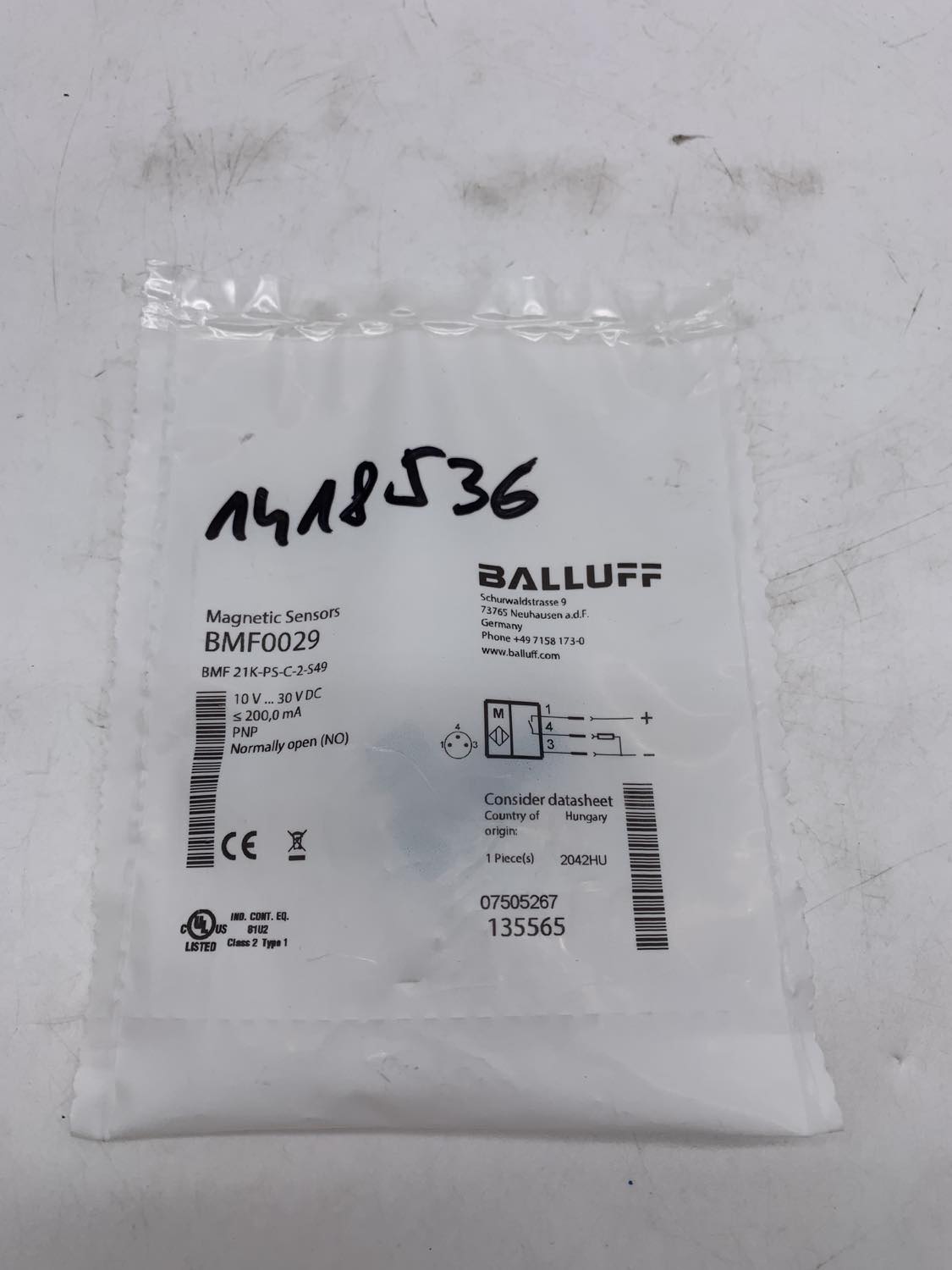 BMF0029 Balluff, Proximity & Inductive Sensors