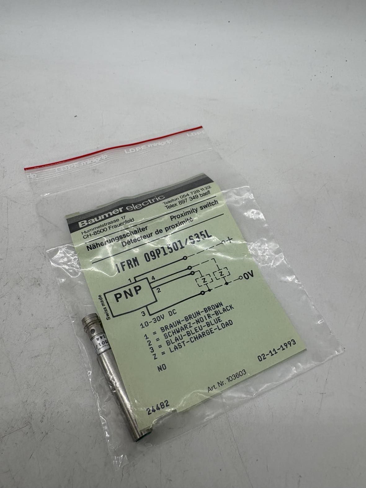 Baumer IFRM 09P1501/S35L — Allgemeines Zubehör