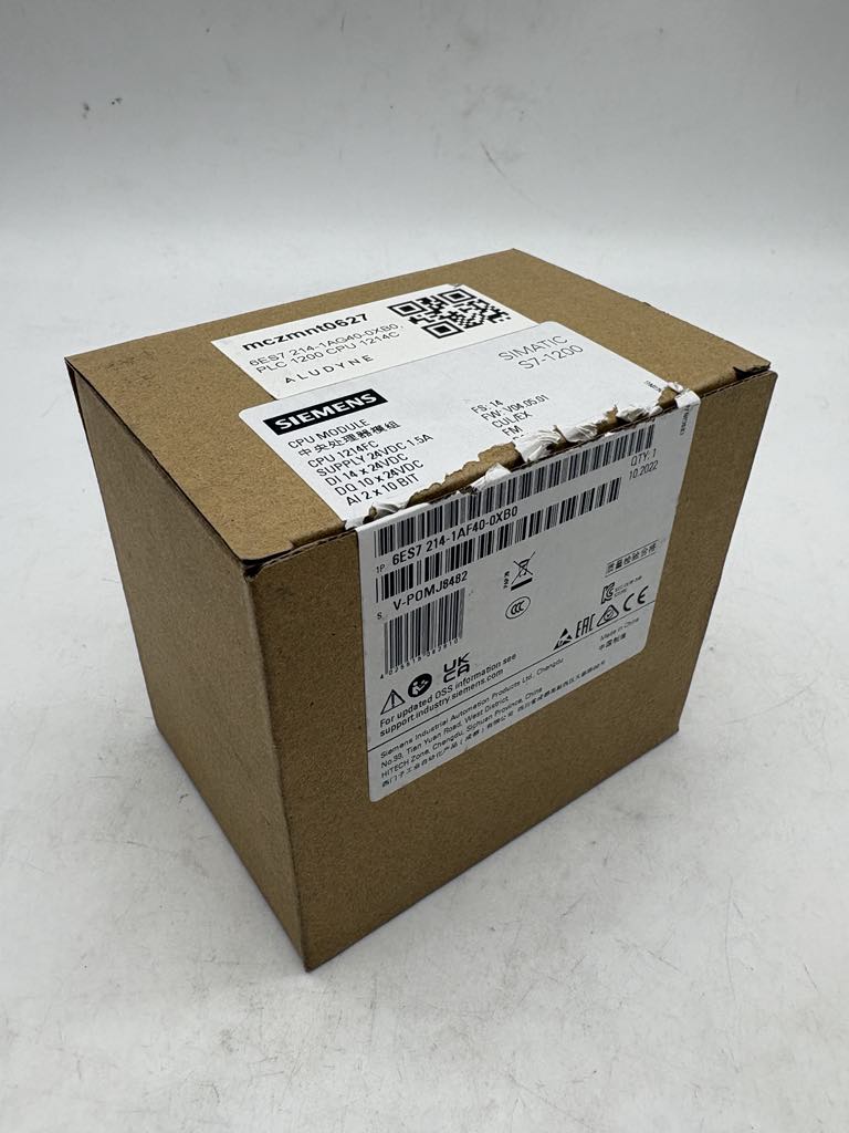 Siemens 6ES7214-1AF40-0XB0 SIMATIC s7-1200f CPU 1214 FC, DC/DC/DC, Onboard I/O