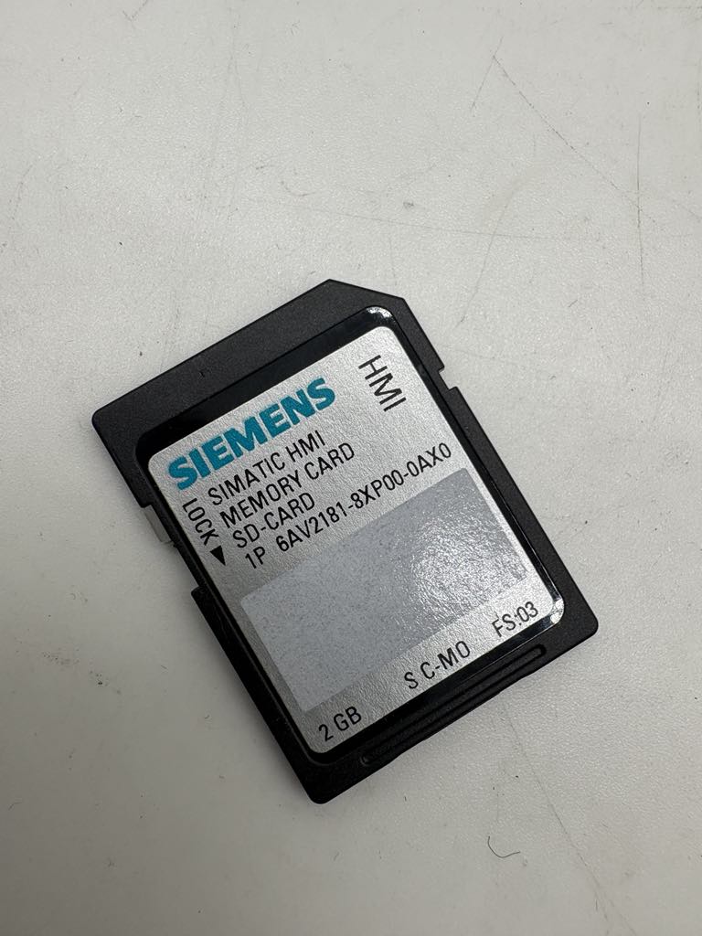 Siemens 6AV2181-8XP00-0AX0 SIMATIC HMI Memory Card, 2GB — Allgemeines Zubehör