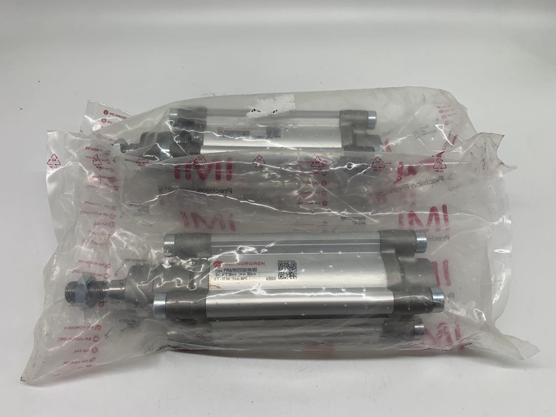 NORGREN PRA/802050/M/80 ISOLine profile double acting cylinder, 50mm diameter, 80mm stroke, PRA/802050/M/80 — Pneumatik- & Hydraulikzylinder