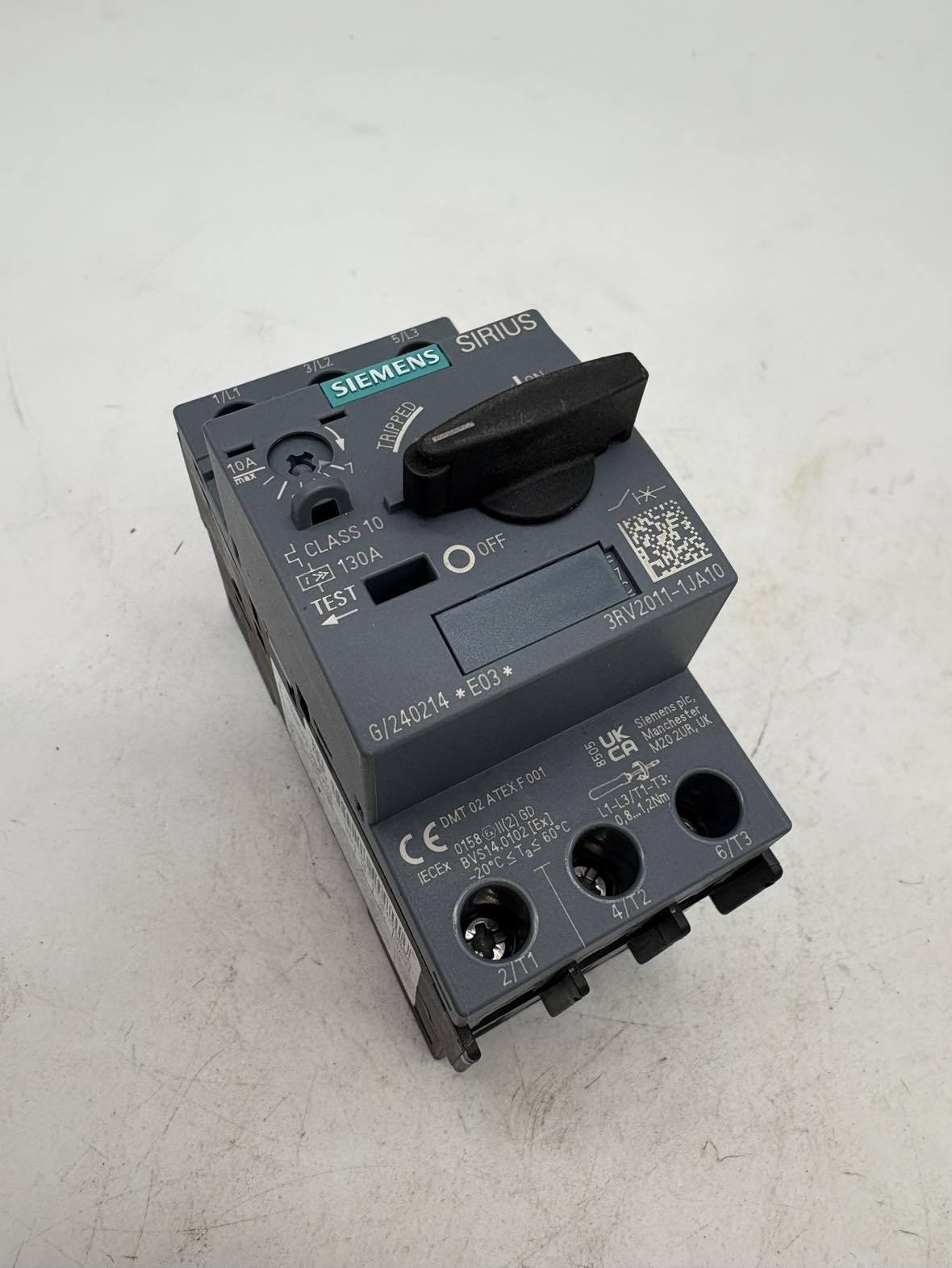 Siemens 3RV2011-1JA10 CIRCUIT BREAKER S00 7-10A SCREW MSP — Leistungsschalter & Sicherungen