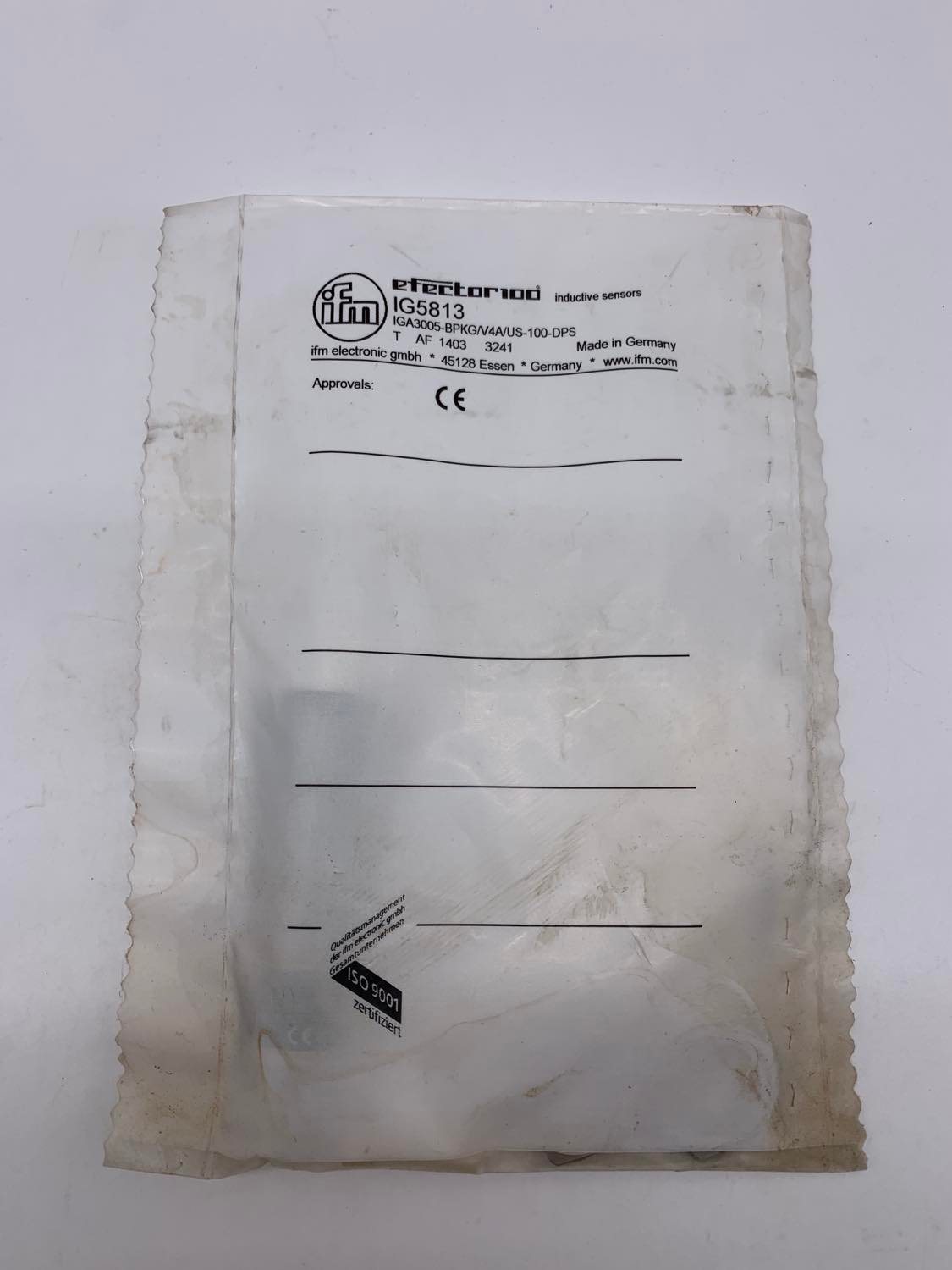 IFM IG5813 Inductive sensor — Näherungs- & induktive Sensoren