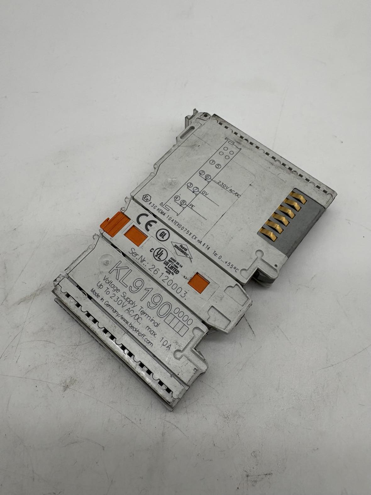 Beckhoff KL9190 KL9190 | Potential supply terminal, any voltage up to 230 V AC