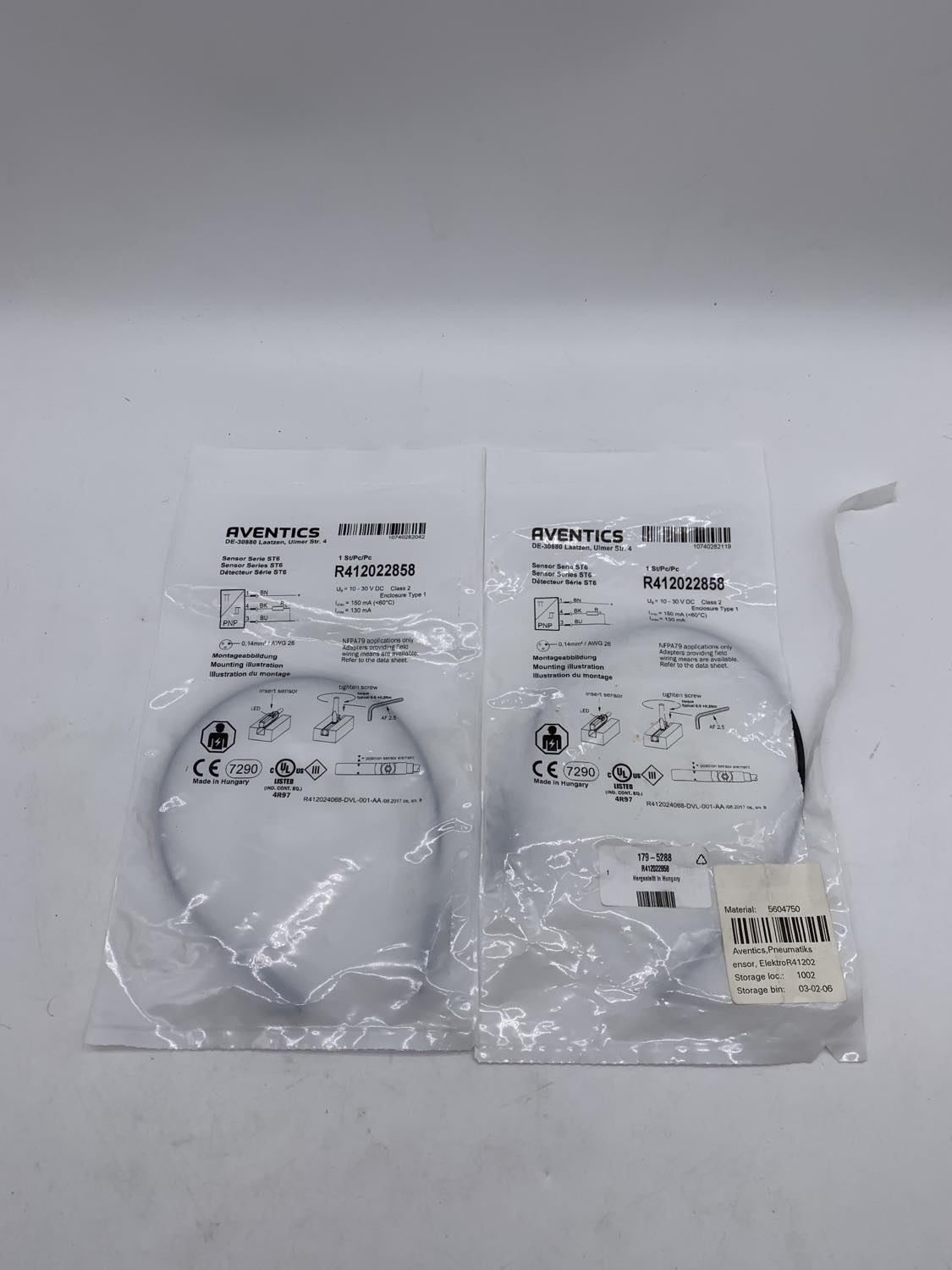 AVENTICS R412022858 Sensor, Series ST6 R412022858 — Encoder & Positionsgesellschaften