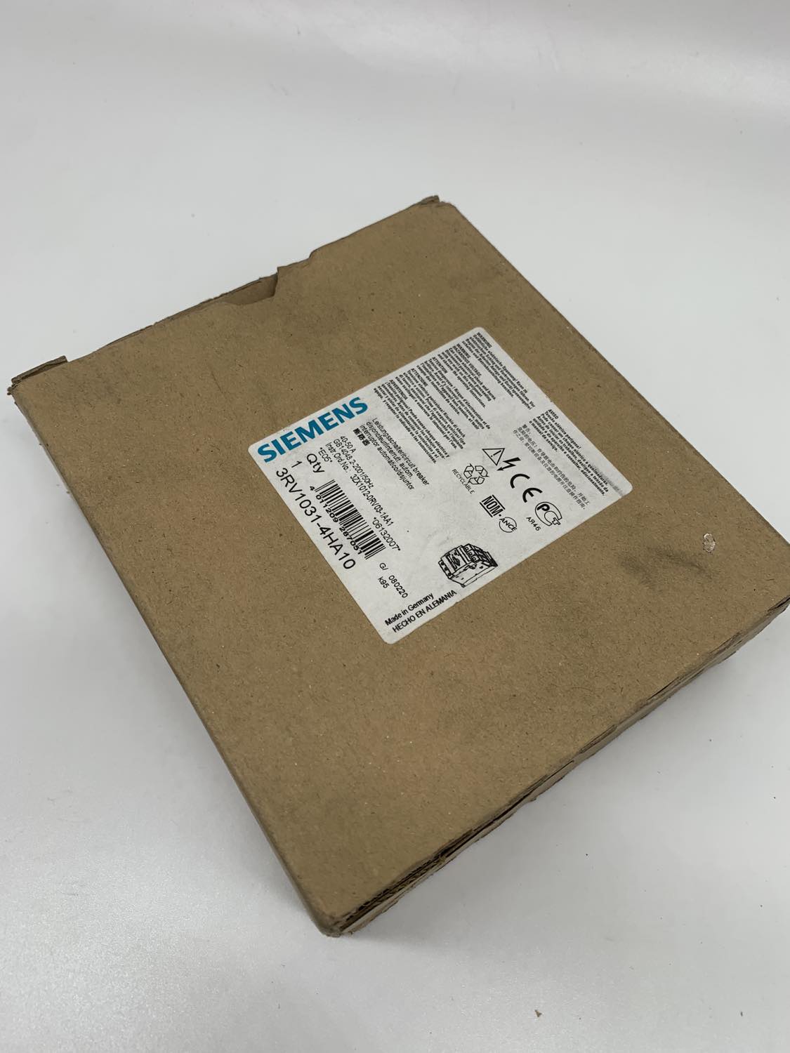 Siemens 3RV1031-4HA10 Circuit breaker size S2 for motor protection, Class 10 A-release 40...... — Leistungsschalter & Sicherungen