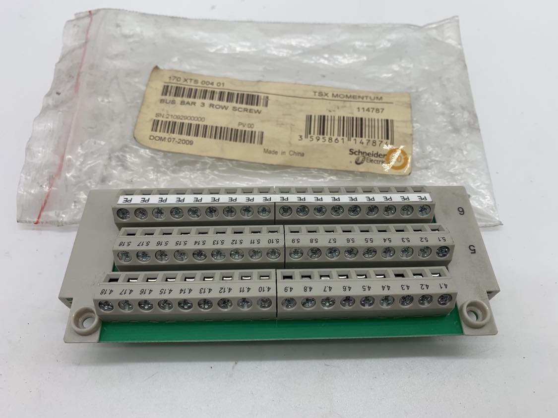 Schneider Electric 170XTS00401 Modicon Momentum - busbar 3 rows - screw type terminals