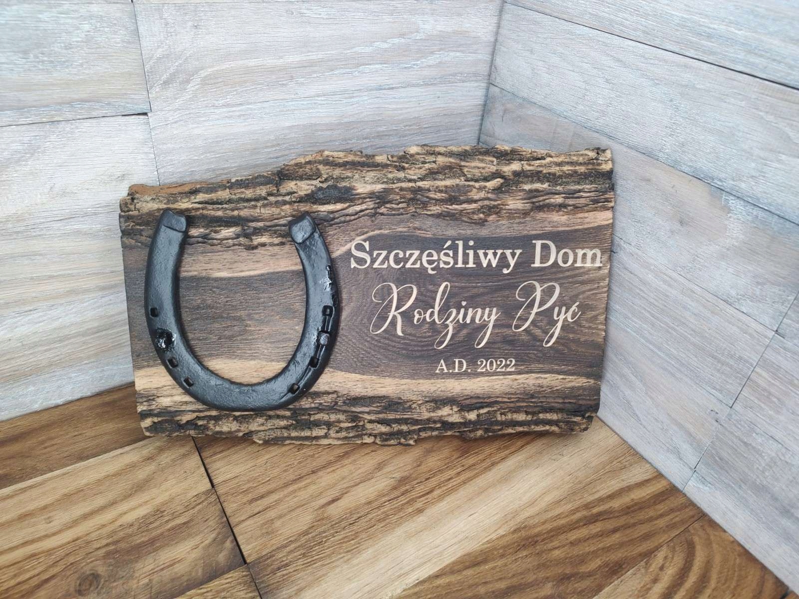 Oryginalny prezent na szczęście podkowa nowy dom