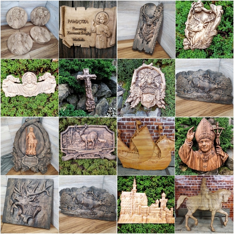 Obraz płaskorzeźba Lis w trawie okrągły drewniany obraz 30 cm