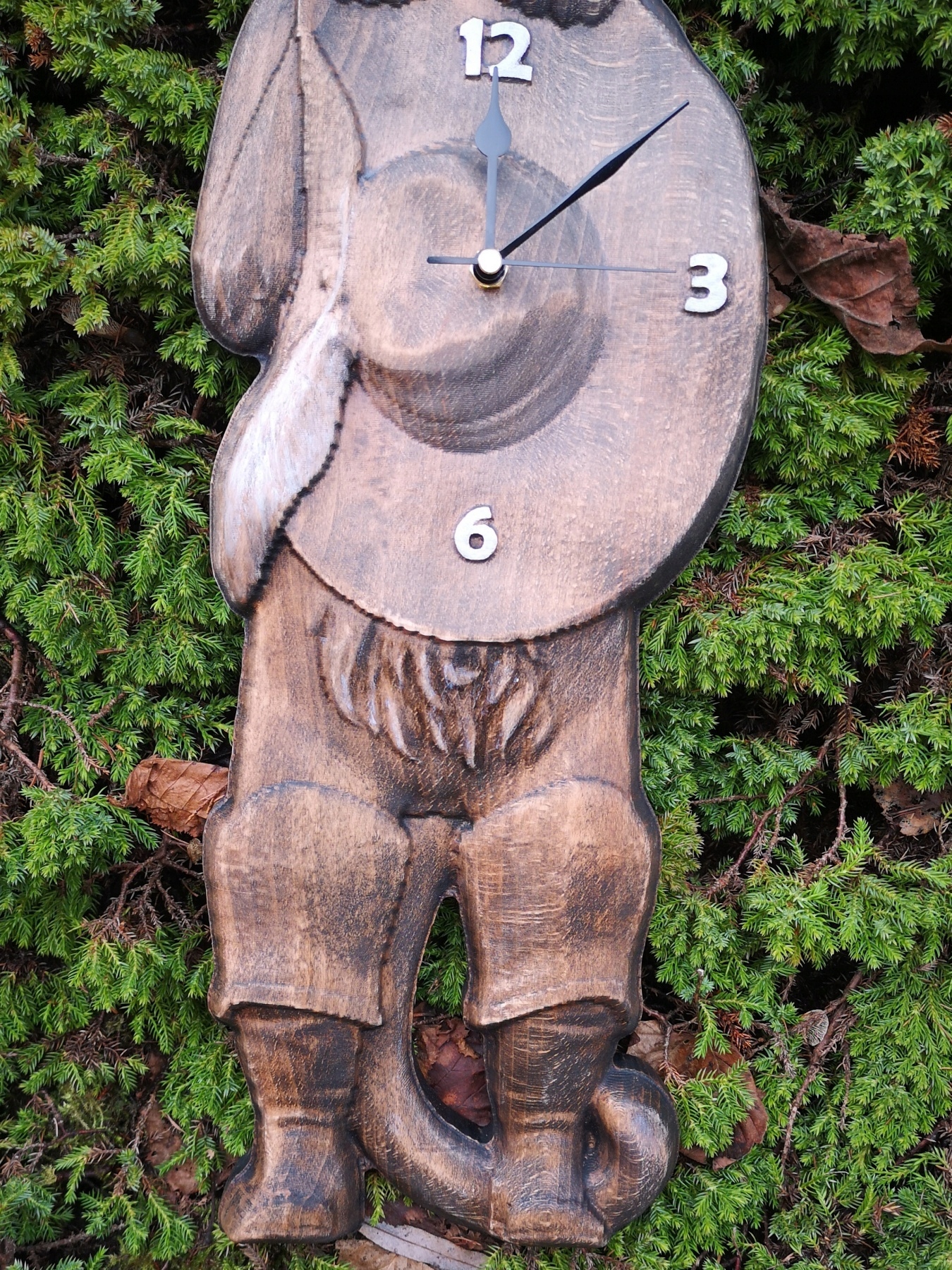 Kot w butach zegar 60cm do pokoju młodzieżowego