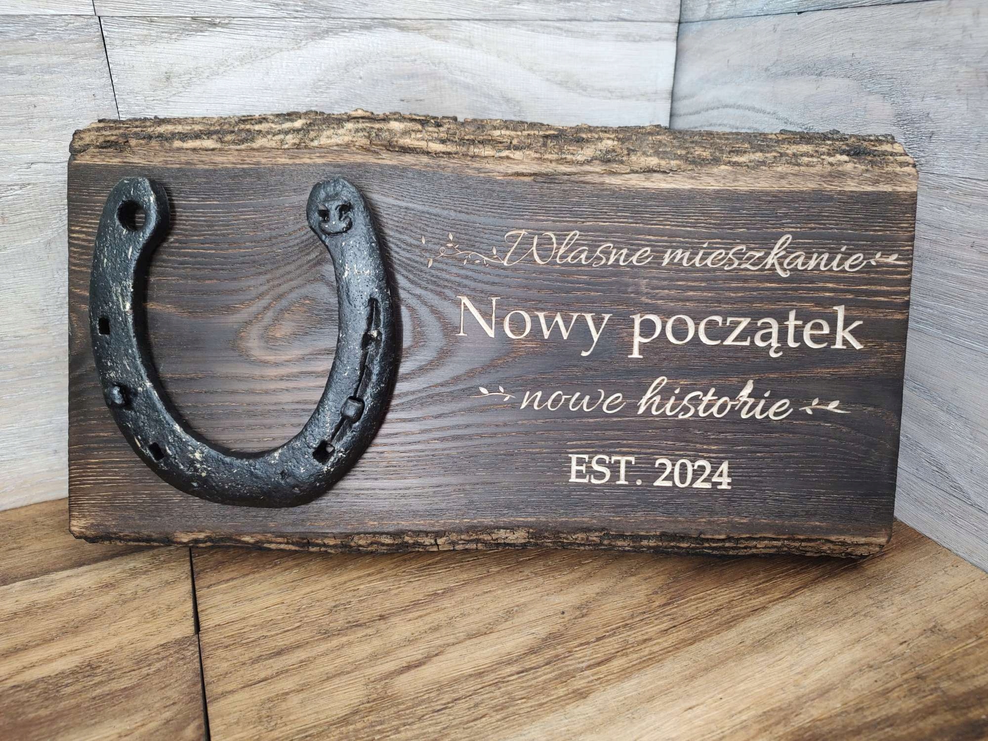 Oryginalny prezent na szczęście podkowa nowy dom