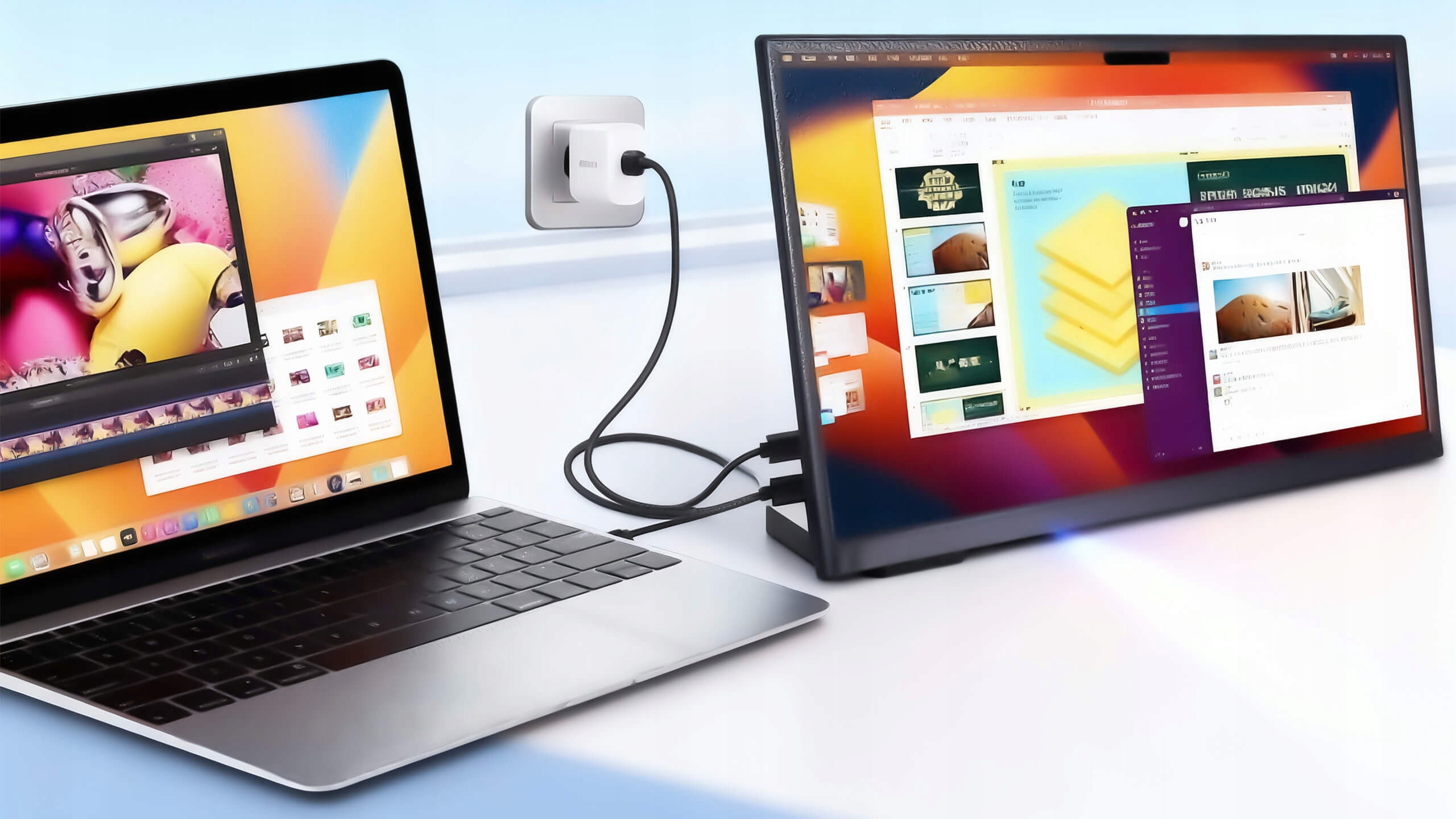 Monitor przenośny do laptopa telefonu 14 cali LCD IPS WUXGA 1920x1200 60hz
