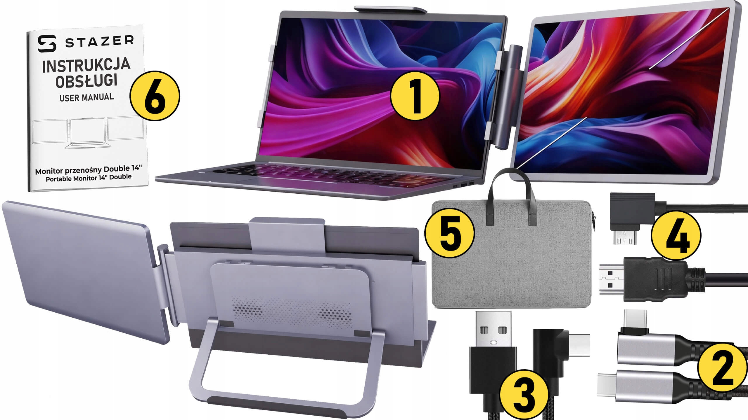 Monitor przenośny 14