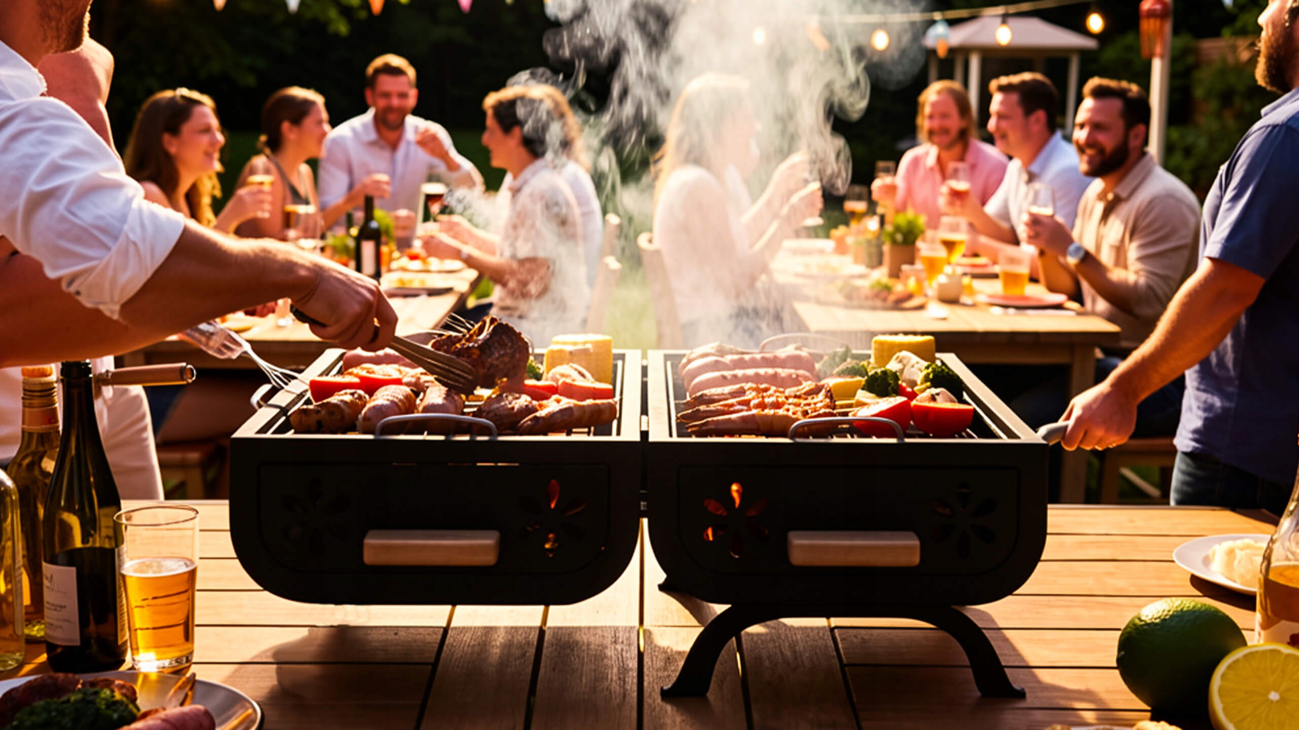 Grill turystyczny węglowy składany przenośny walizka kempingowy ogrodowy bbq skrzynka