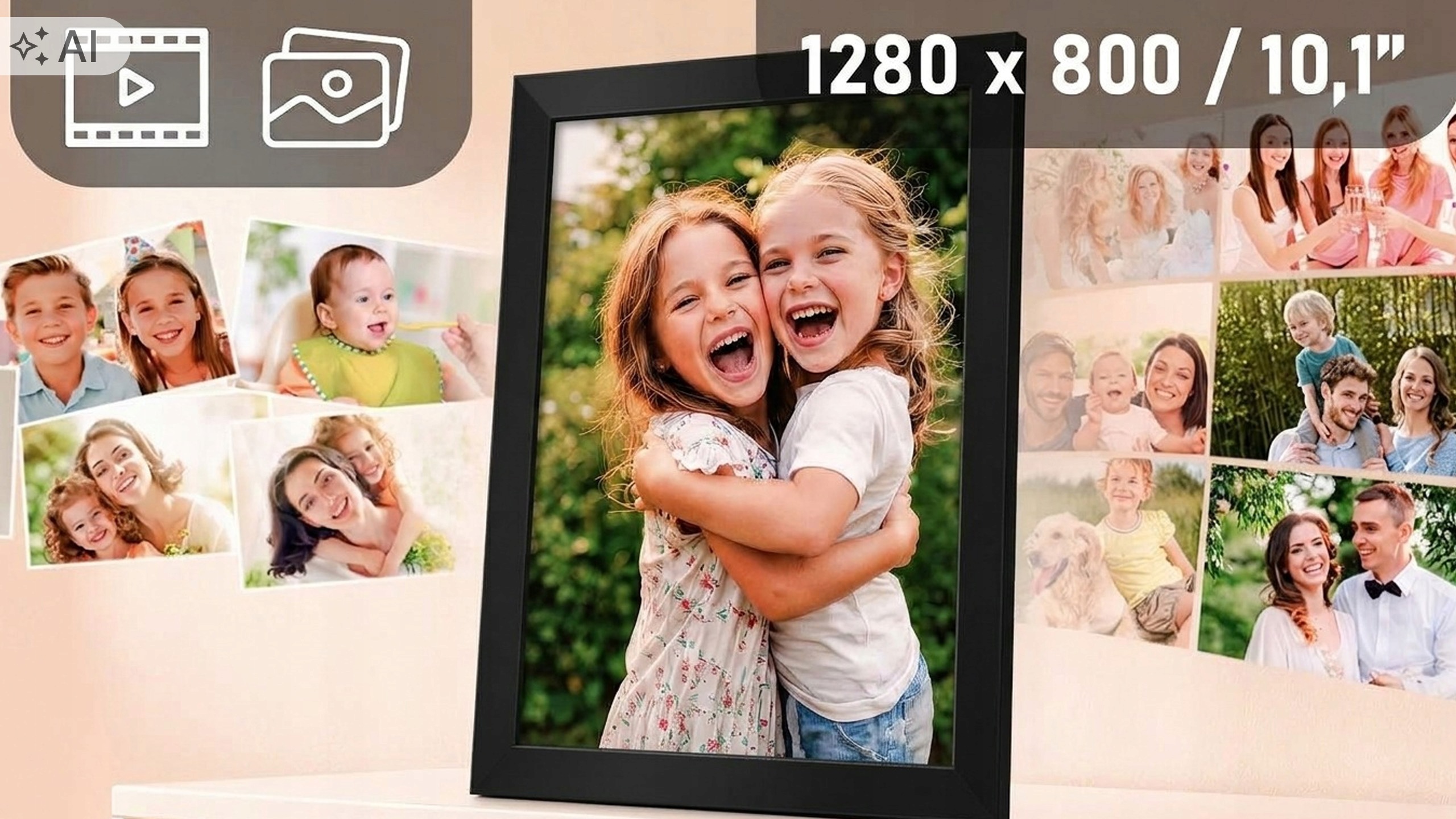 Zdjęcia i multimedia na ramce cyfrowej