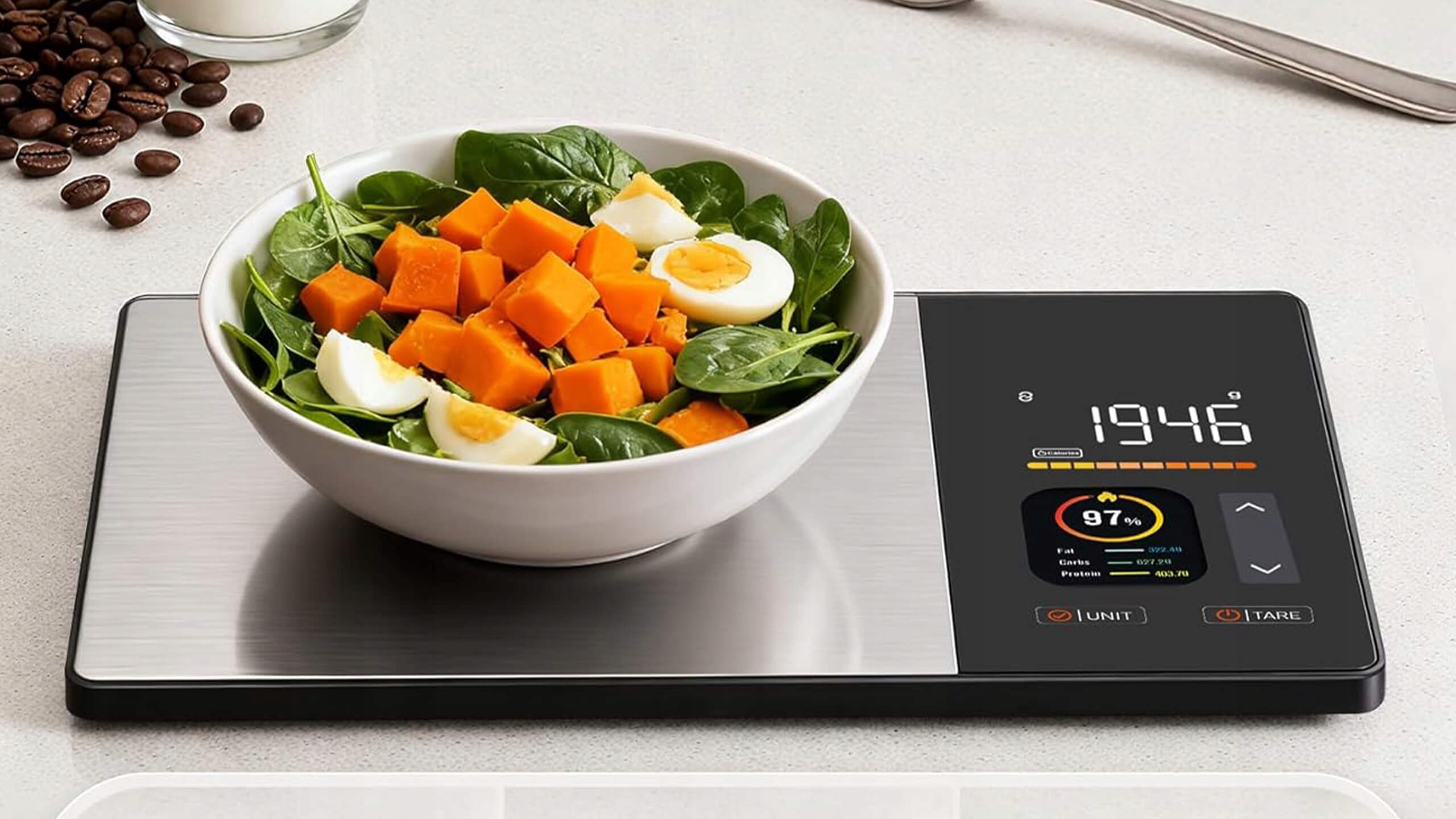 Waga kuchenna dietetyczna bluetooth z aplikacją na telefon 5kg/1g