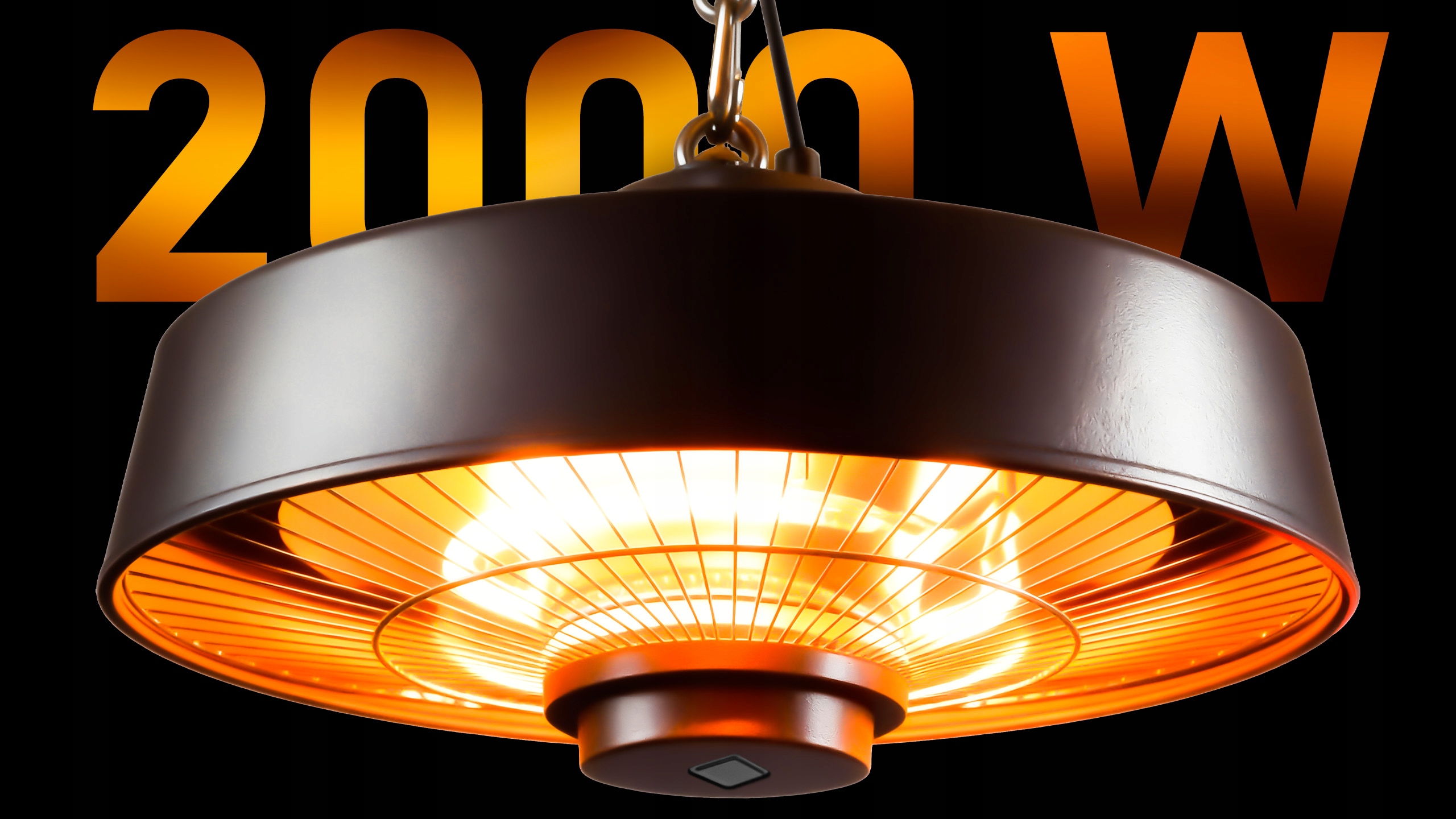 vIben Aurio - promiennik sufitowy lampa grzewcza żarnik z pilotem na taras 2000W