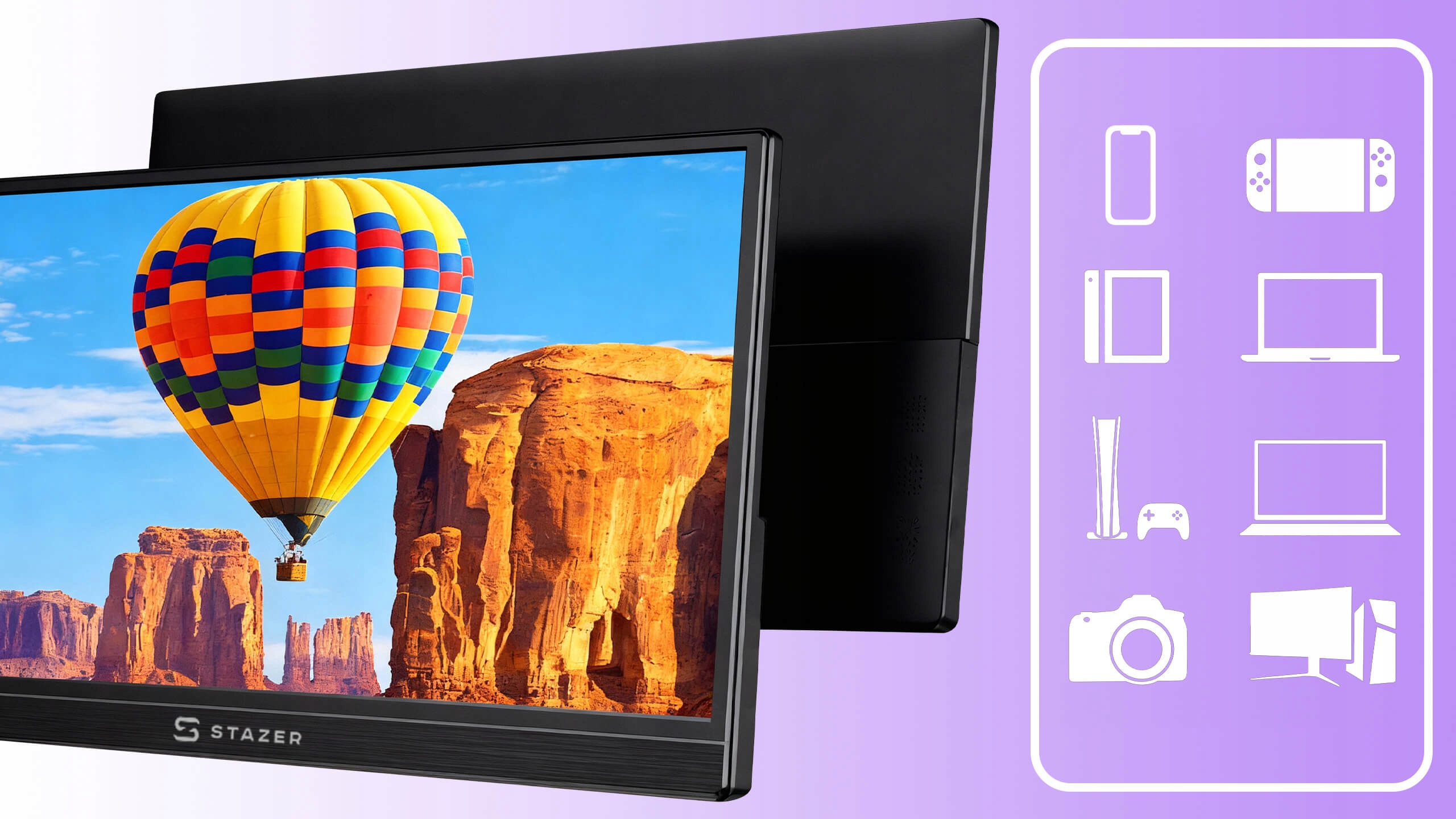 Monitor przenośny do laptopa telefonu 14 cali LCD IPS WUXGA 1920x1200 60hz
