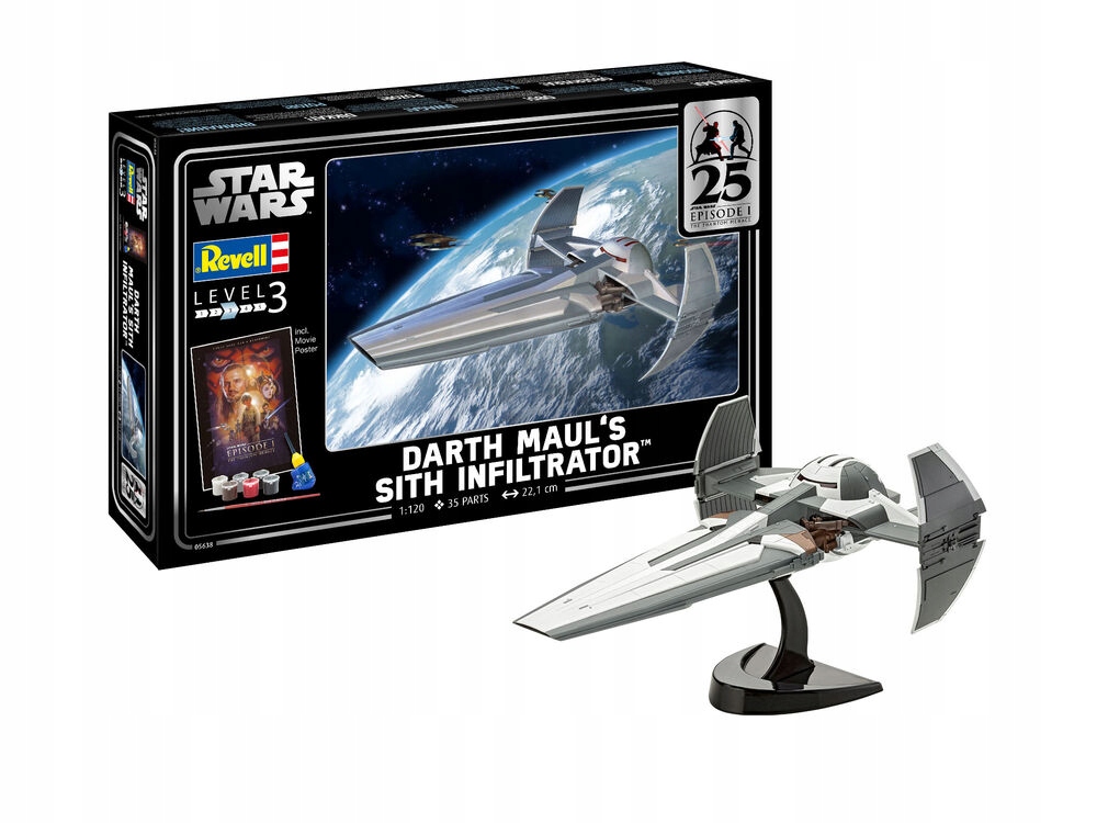 25 Years Of The Phantom Menace: Darth Maul's Sith Infiltrator Revell 05638