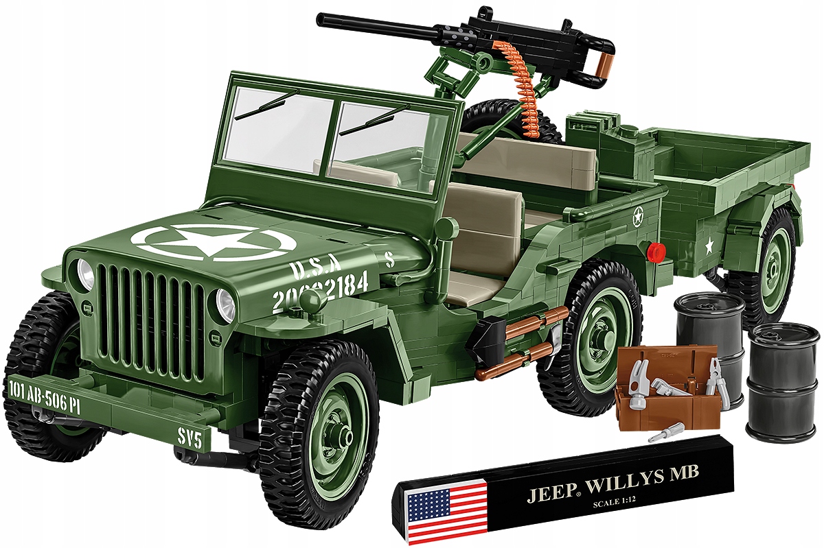 Klocki Cobi 2804 Willys Mb & Trailer - Executive Edition