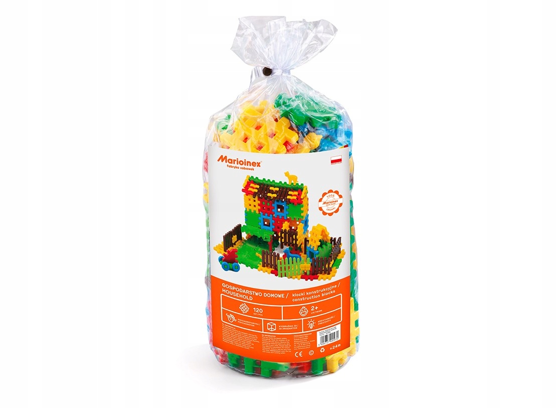 Klocki Konstrukcyjne Worek 120 El Gospodarstwo Dom