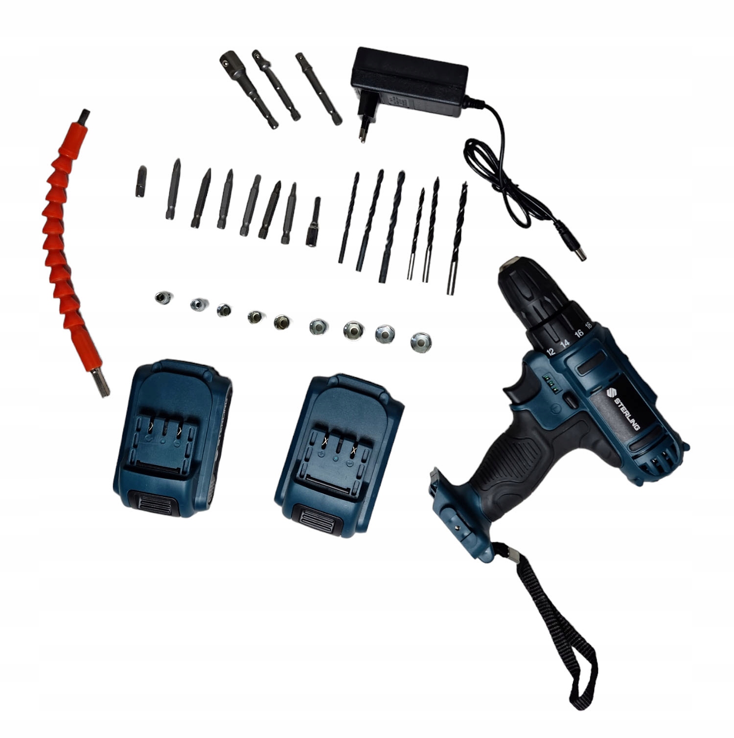 B.D SHOT 100 2本 WIERTARKO WKRĘTARKA BITY NASADKI 2xAKU 20V ZESTAW