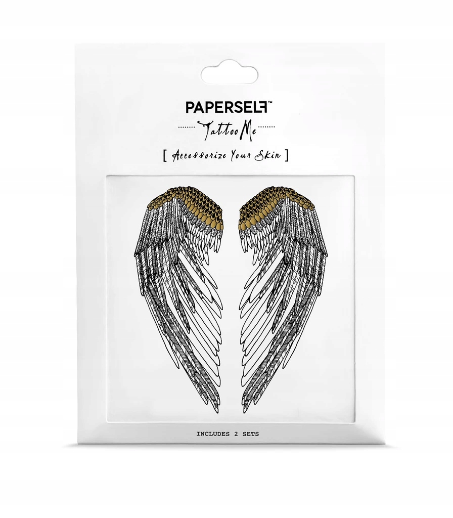 Paperself tatuaż wodny tymczasowy Wings