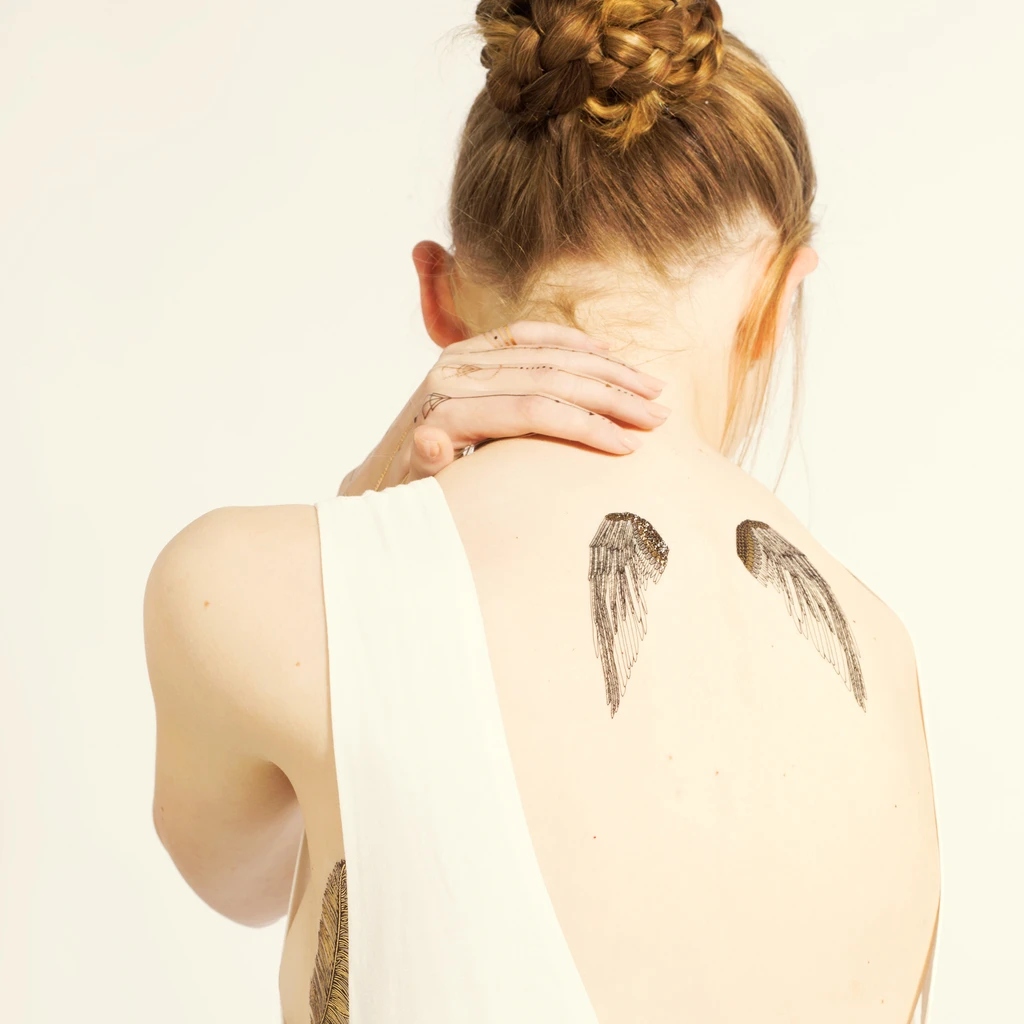 Paperself tatuaż wodny tymczasowy Wings