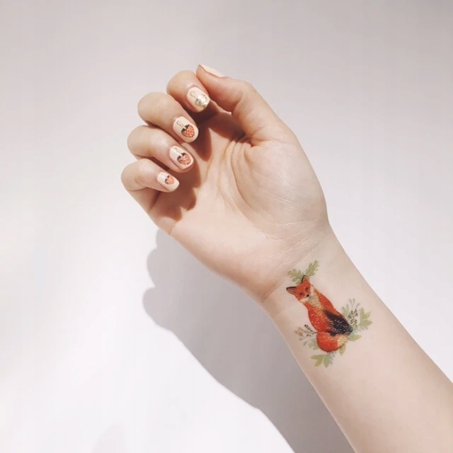 Paperself tatuaż wodny tymczasowy Mr Fox