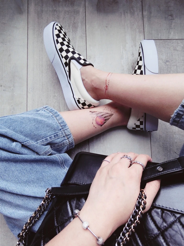 Paperself tatuaż wodny tymczasowy Triangles