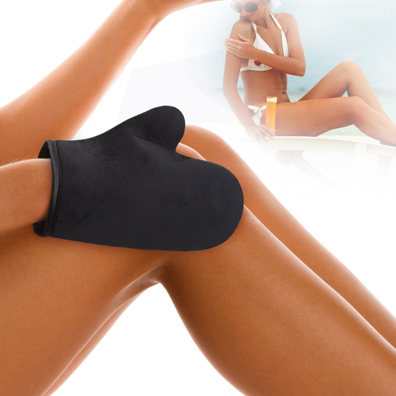 Rękawica do aplikacji bronzera samoopalacza palec