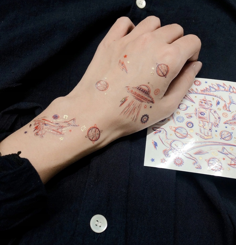 Tatuaż chwilowy kalkomania 3D World Paperself