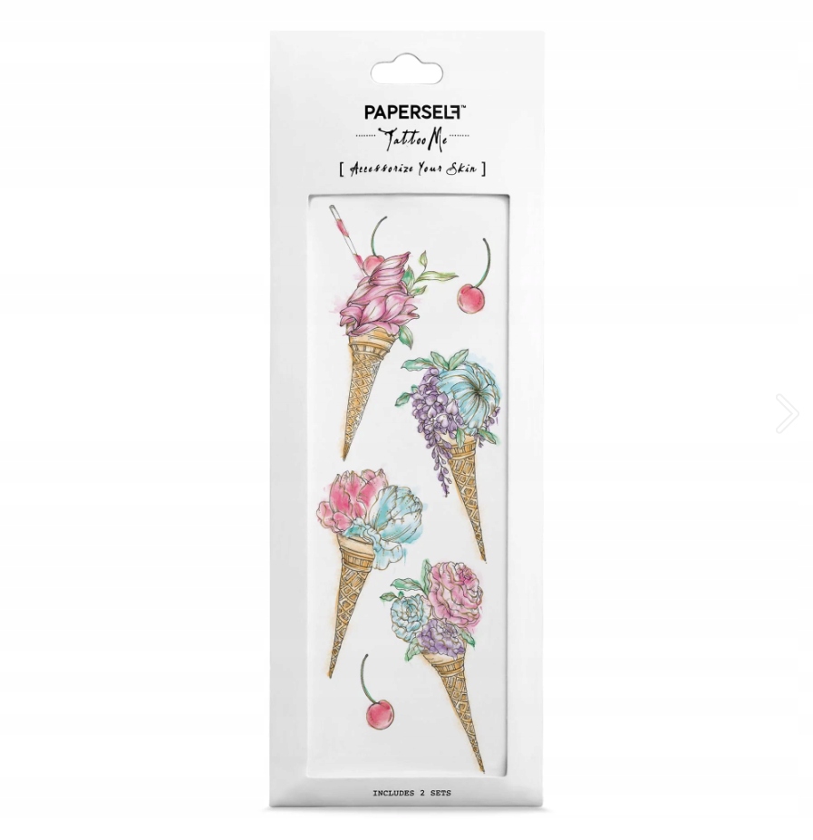 Paperself tatuaż tattoo kolorowy jakość Ice Cream