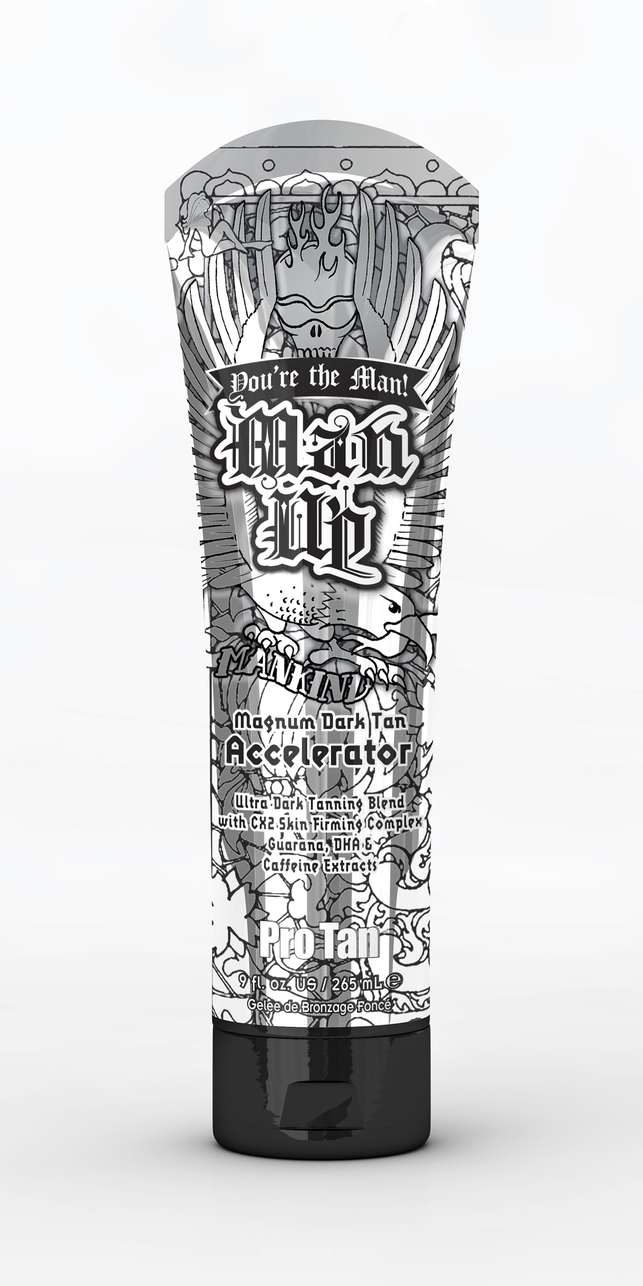 PRO TAN Man Up Ultra czarny akcelerator opalania