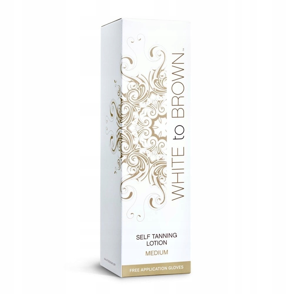 Whitetobrown samoopalacz MEDIUM + 2 rękawice 250ml