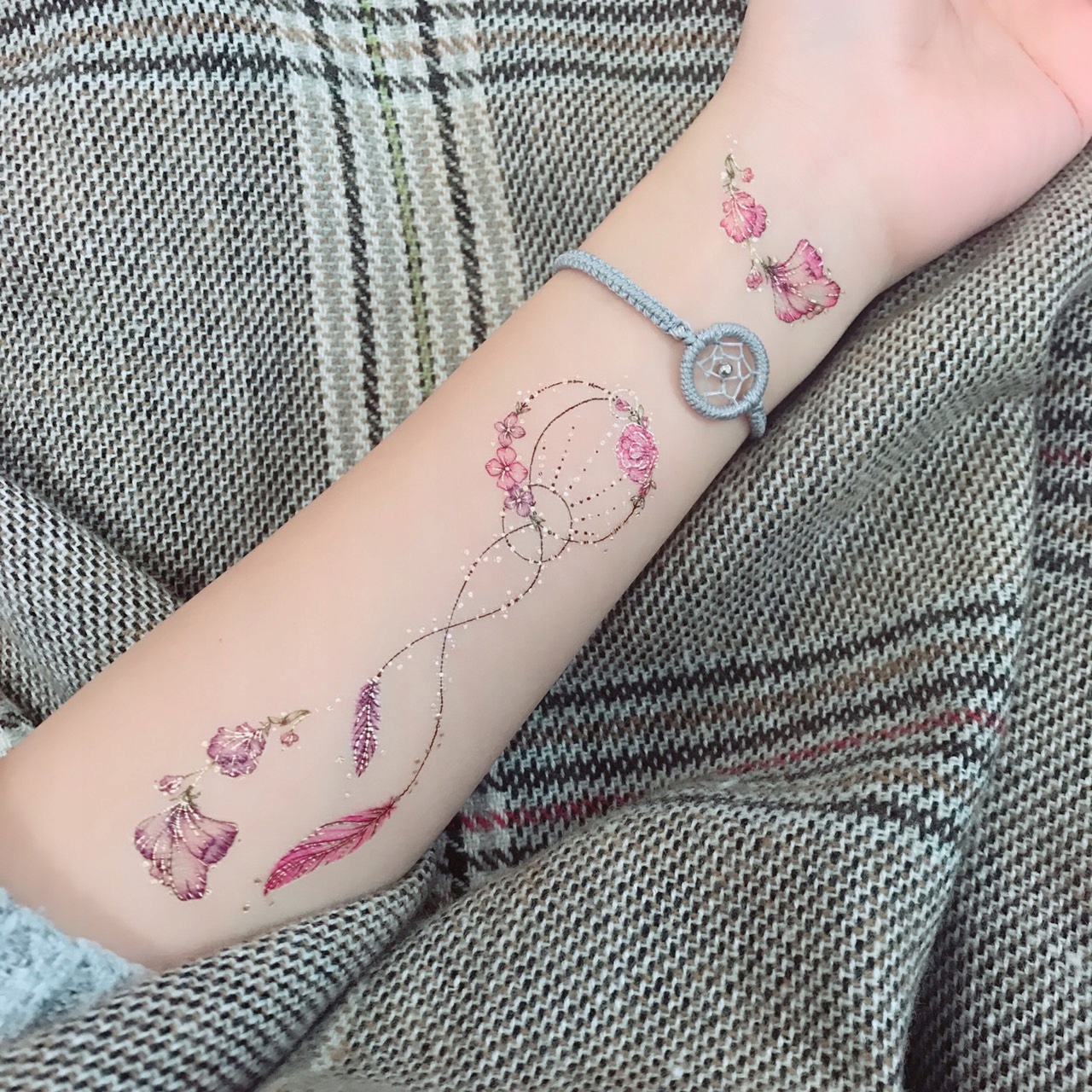 Paperself tatuaż łapacz snów tymczasowy naklejka