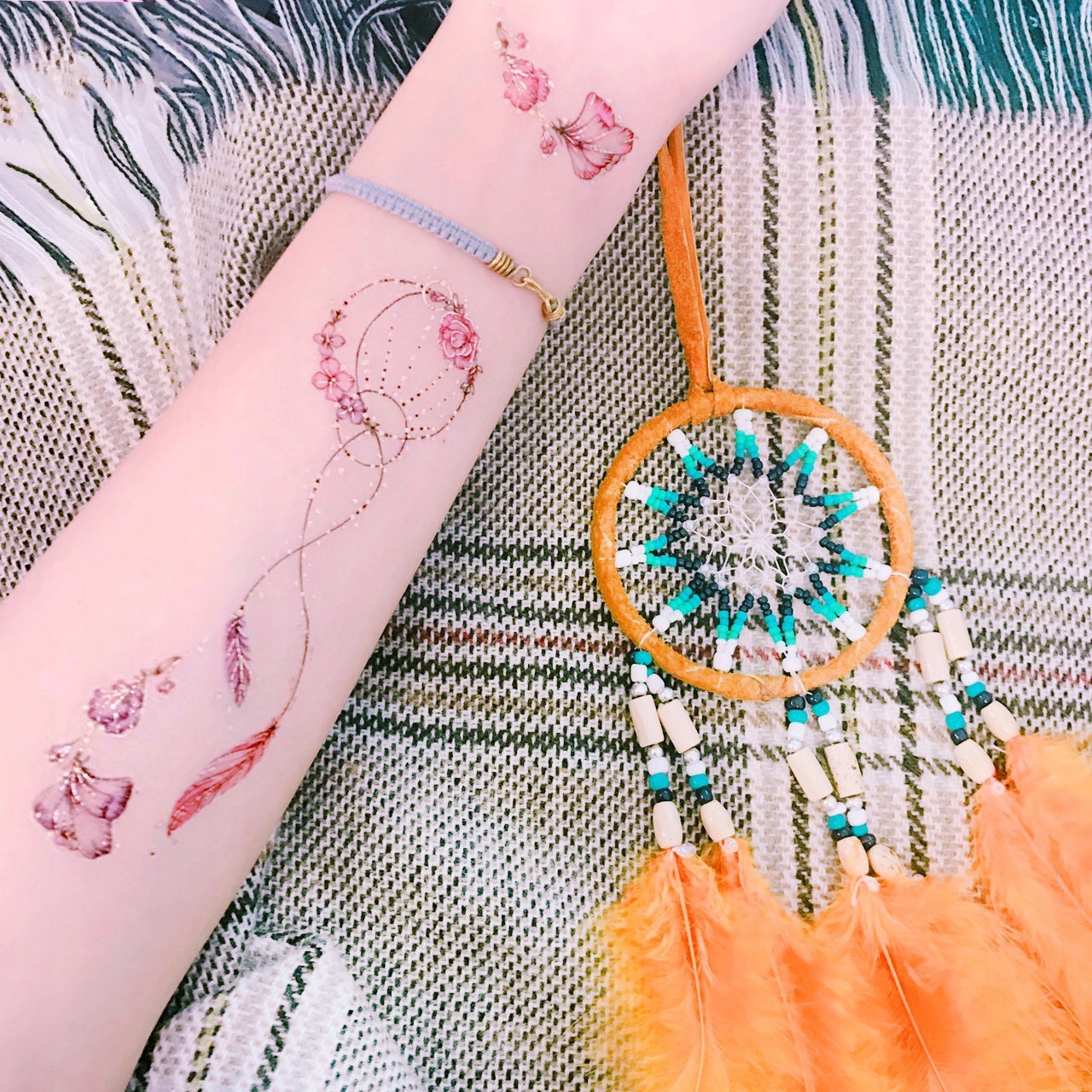 Paperself tatuaż łapacz snów tymczasowy naklejka