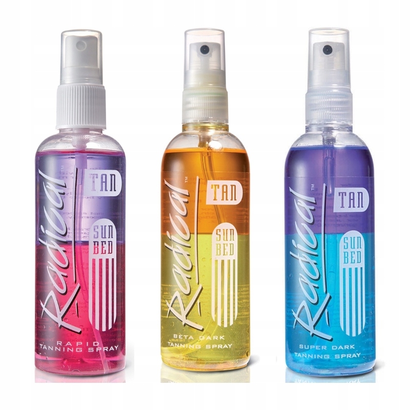 Radical Beta Dark mgiełka spray do opalania krok 2