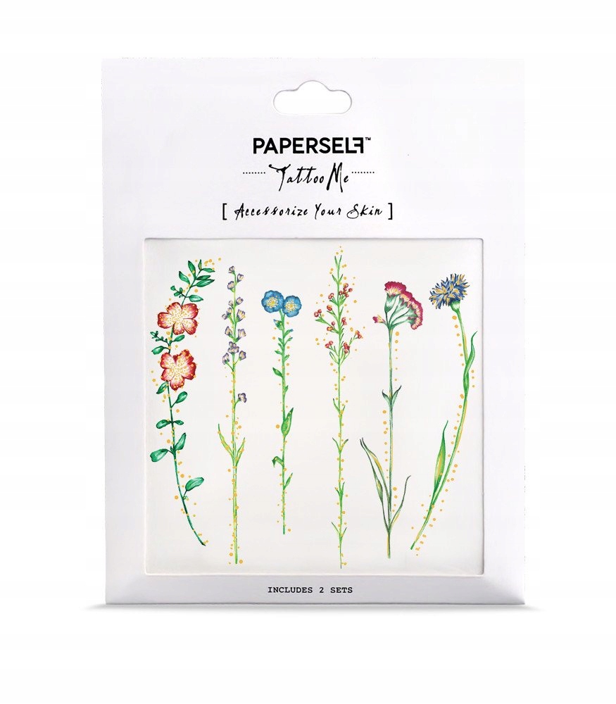 Paperself tatuaż kwiat w stylu Vintage Flower