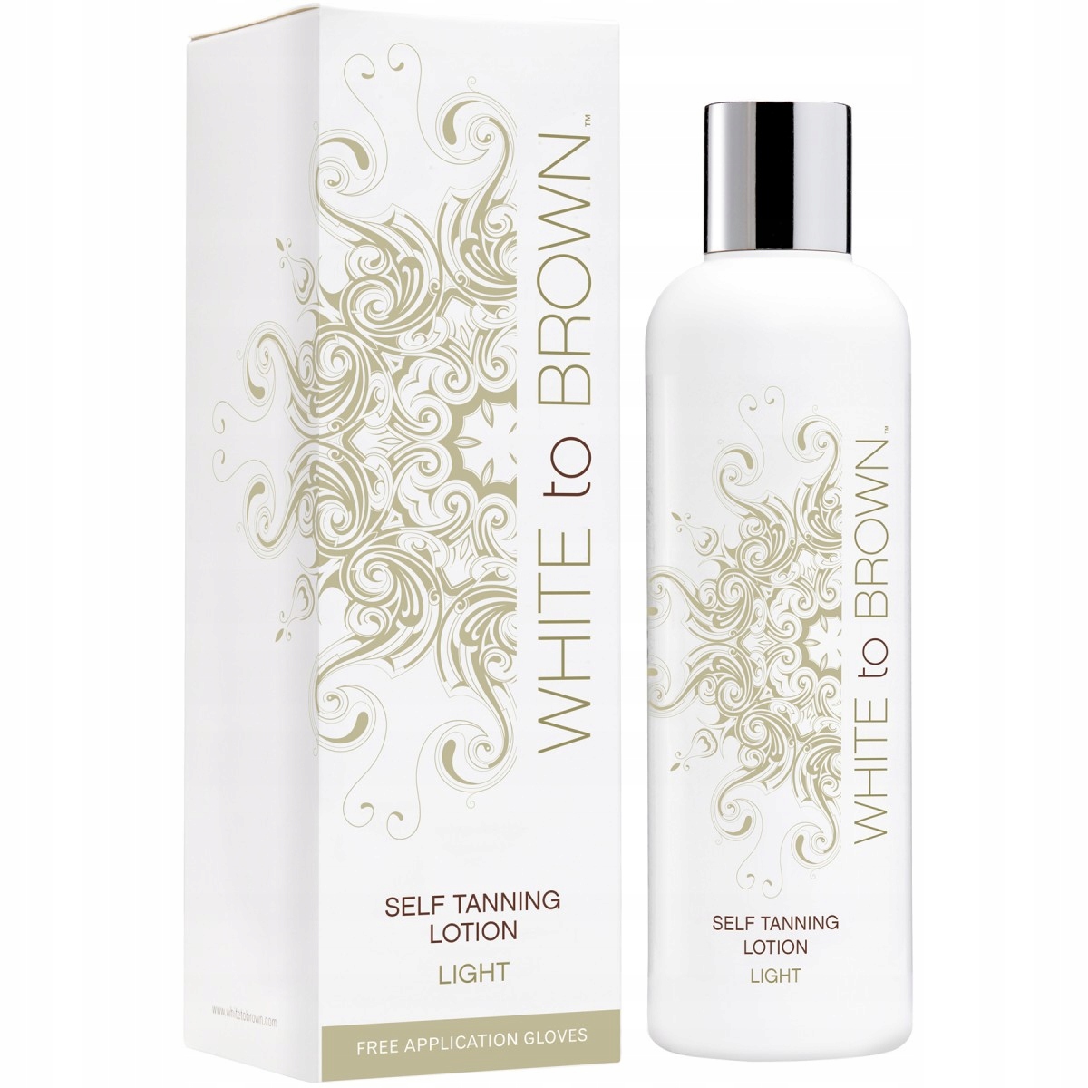 Whitetobrown samoopalacz Light 2 rękawice gratis