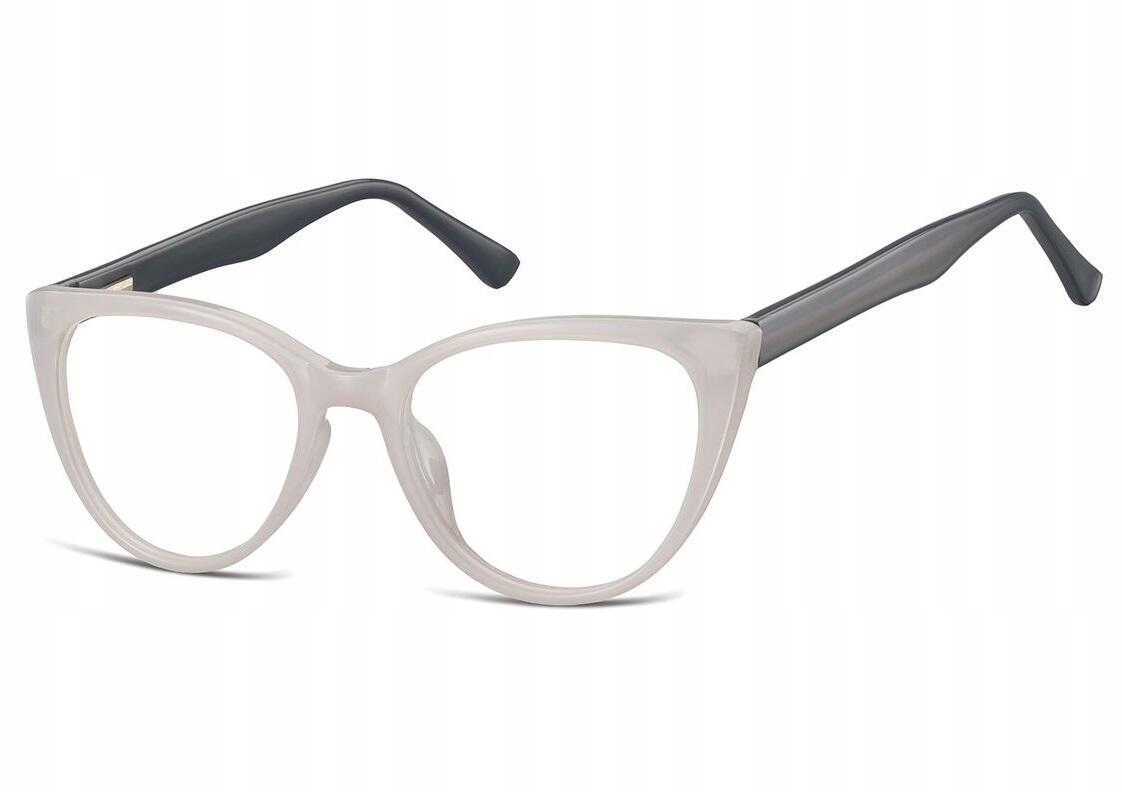 OPRAWKI Okulary Korekcyjne Kocie Zerówki damskie marki SUNOPTIC + GRATISY