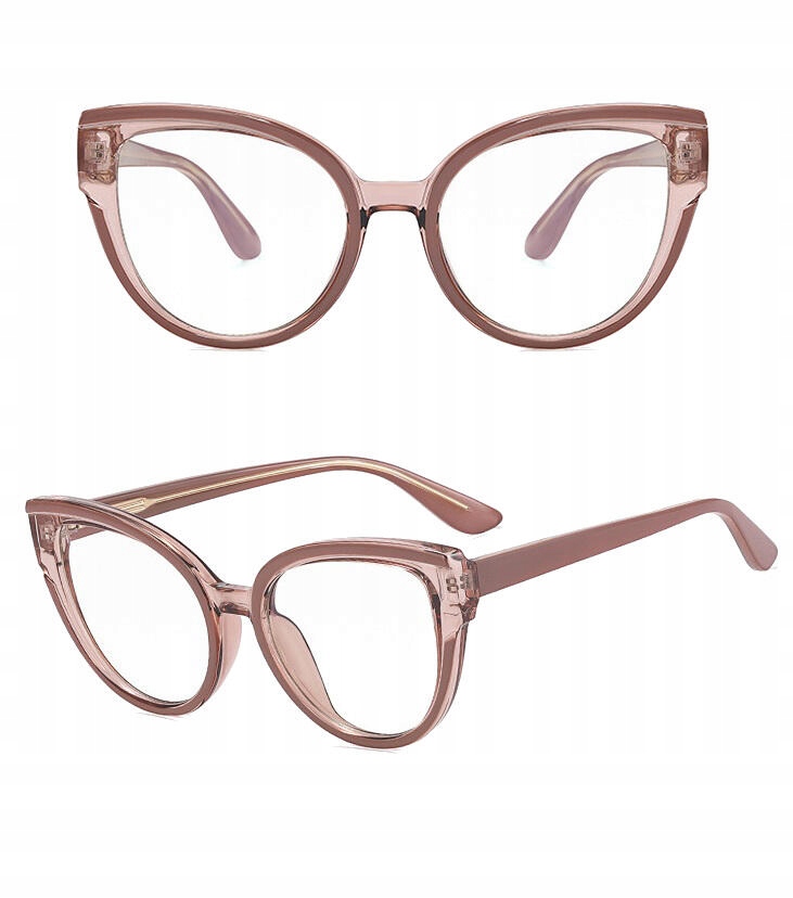 SOLIDNE Damskie Okulary Zerówki do KOMPUTERA Blue Light UV OPRAWKI Flexy OC