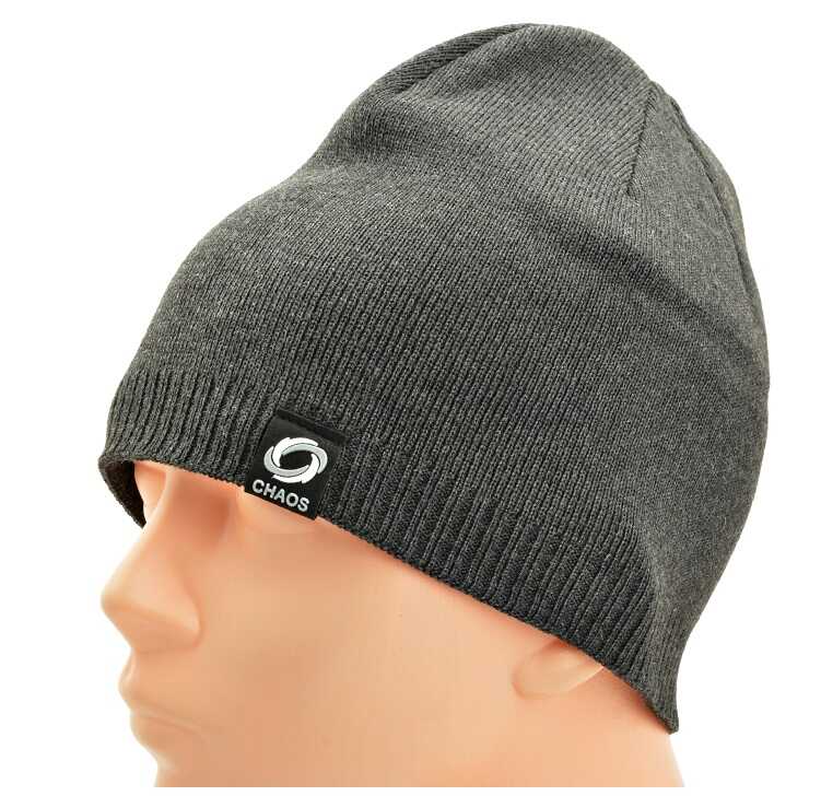 Męska CZAPKA ZIMOWA L/XL Akryl - na zimę GRAFIT