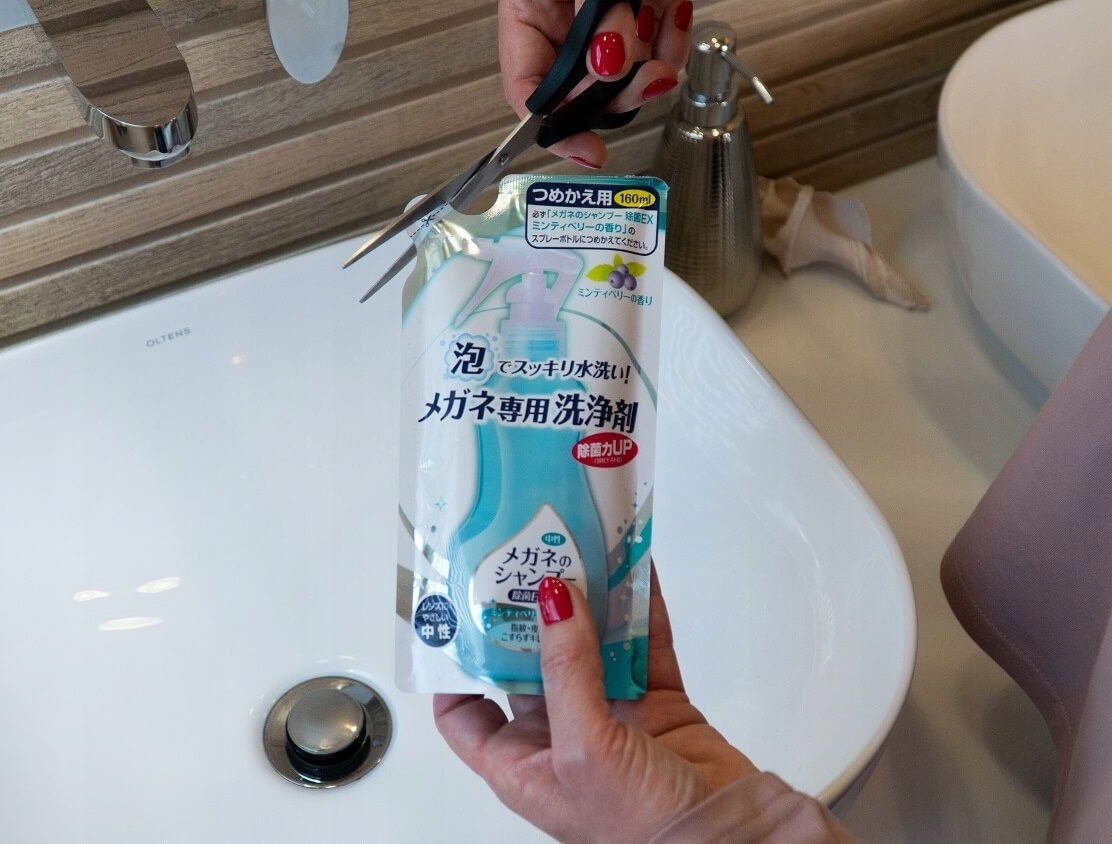 OPAKOWANIE UZUPEŁNIAJĄCE Japoński SZAMPON DO OKULARÓW Mięta-Jagoda 160ml