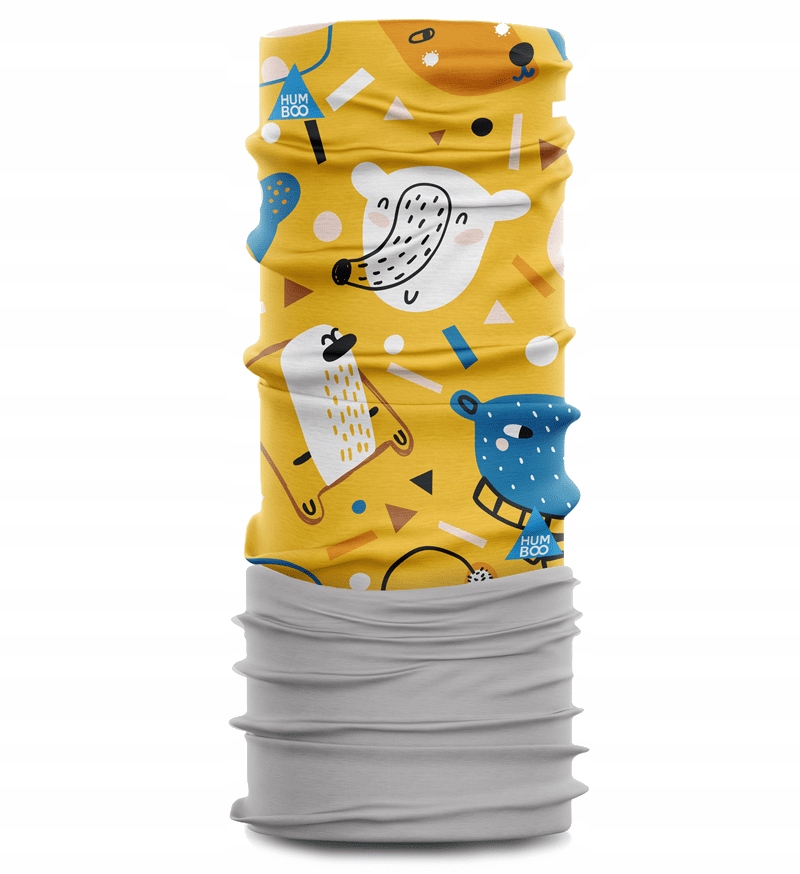 KOMIN DZIECIĘCY OCIEPLANY POLAR SZAL CHUSTA SNOW