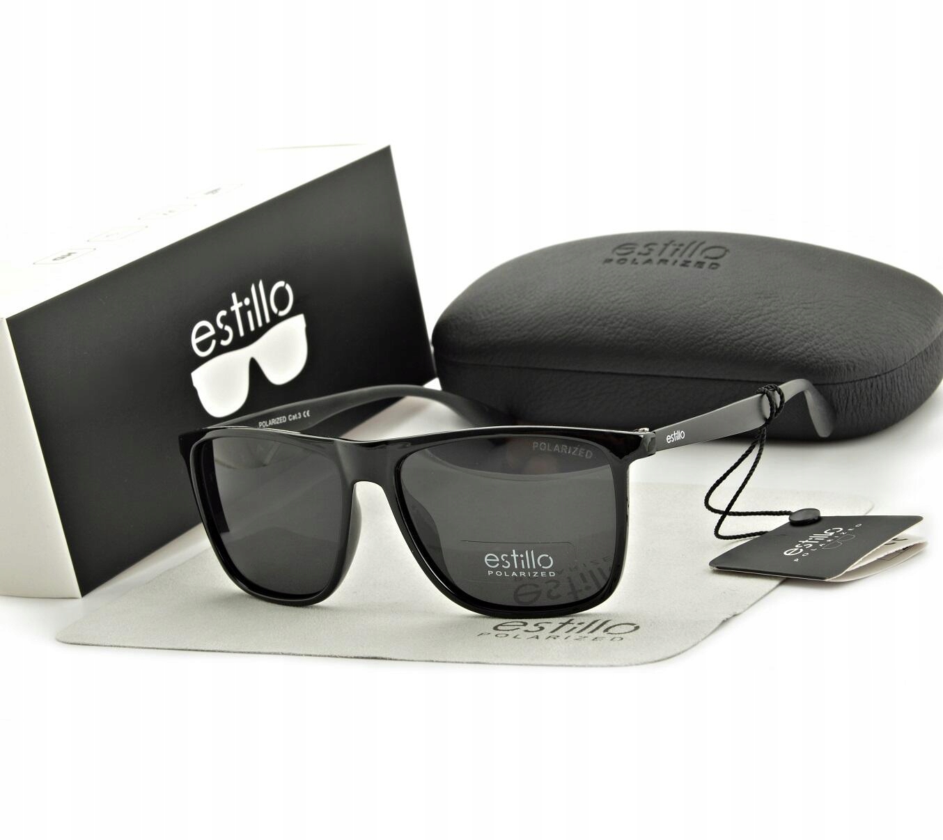 Męskie Okulary POLARYZACYJNE Przeciwsłoneczne marki ESTILLO + GRATISY