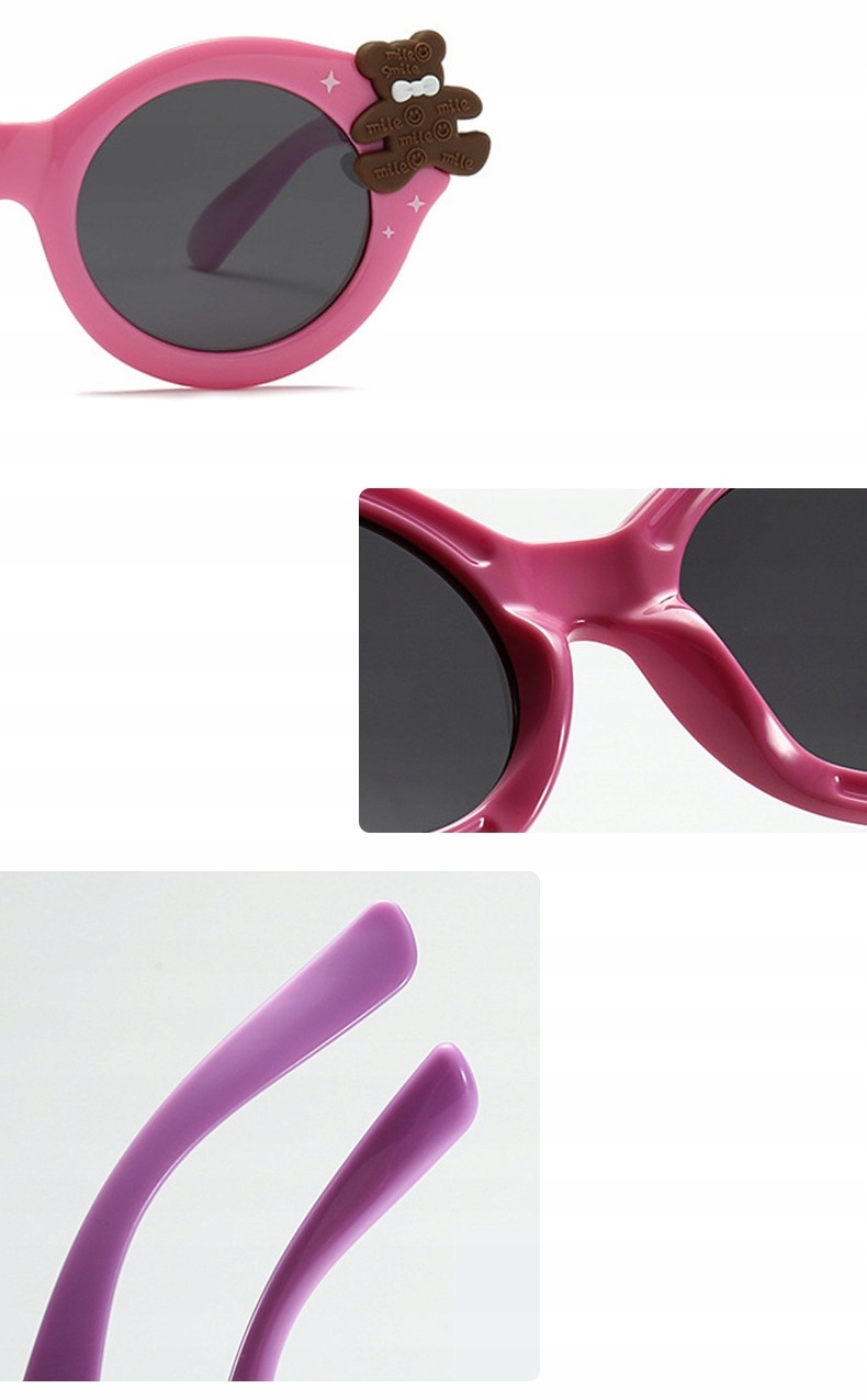 Dziecięce 3-6 lat gumowe Okulary przeciwsłoneczne UV z Polaryzacją Dzieci