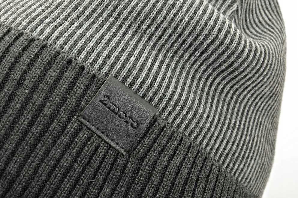 Męska CZAPKA ZIMOWA L/XL Akryl - na zimę - POLAREM